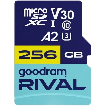 Карта памяти MicroSDXC 256GB UHS-I/U3 Class 10 Goodram + SD-adapter R170/W120MB/s + SD-adapter (GGSM2AA-2560R12) (UA)