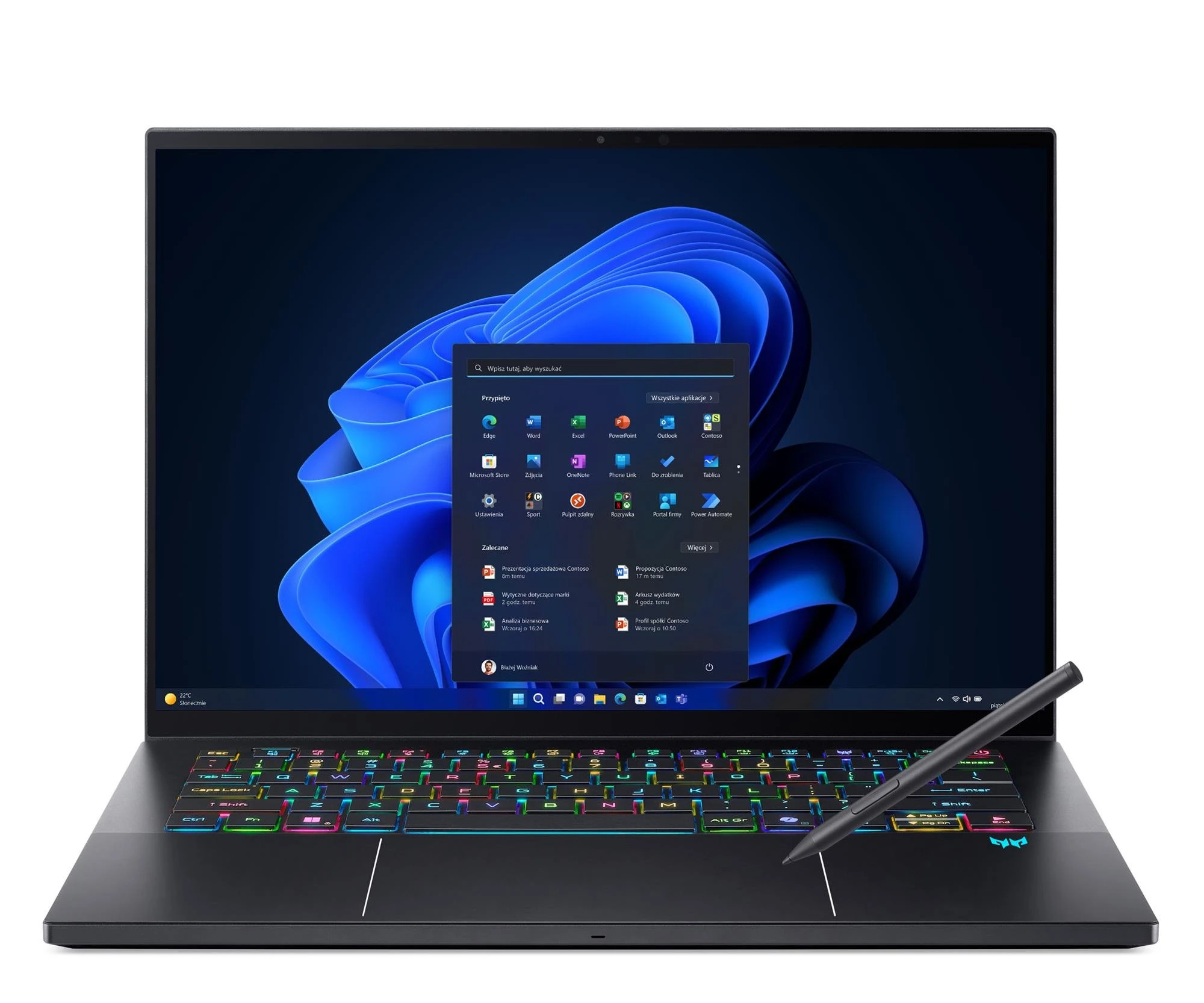 Ноутбук Acer Predator Triton U9-288V/32GB/2TB/Win11P RTX5070 OLED Dotyk (PT14-52T || NH.U0GEP.001)
