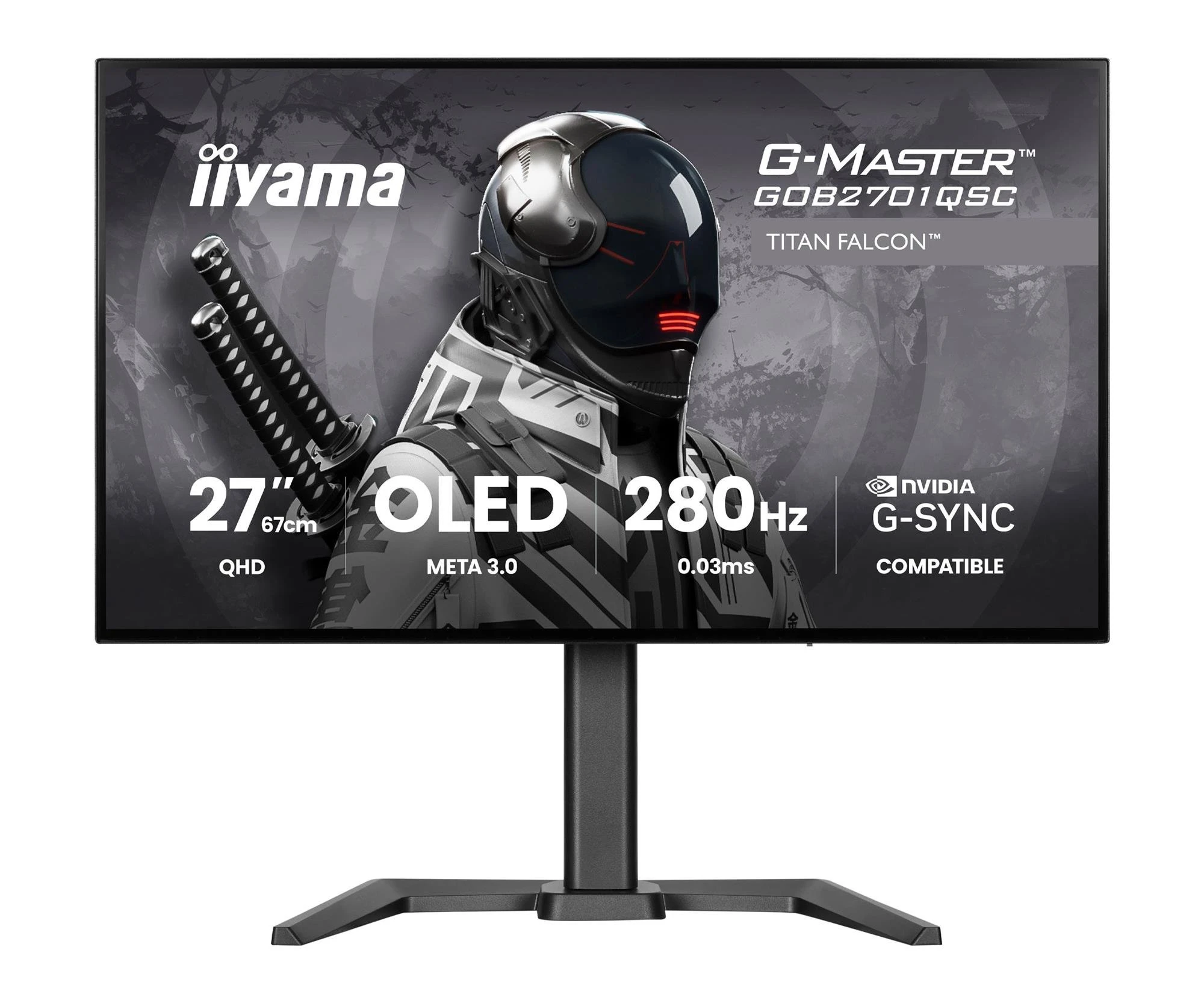 Монитор iiyama  G-Master GOB2701QSC-B1 Titan Falcon (GOB2701QSC-B1) EU