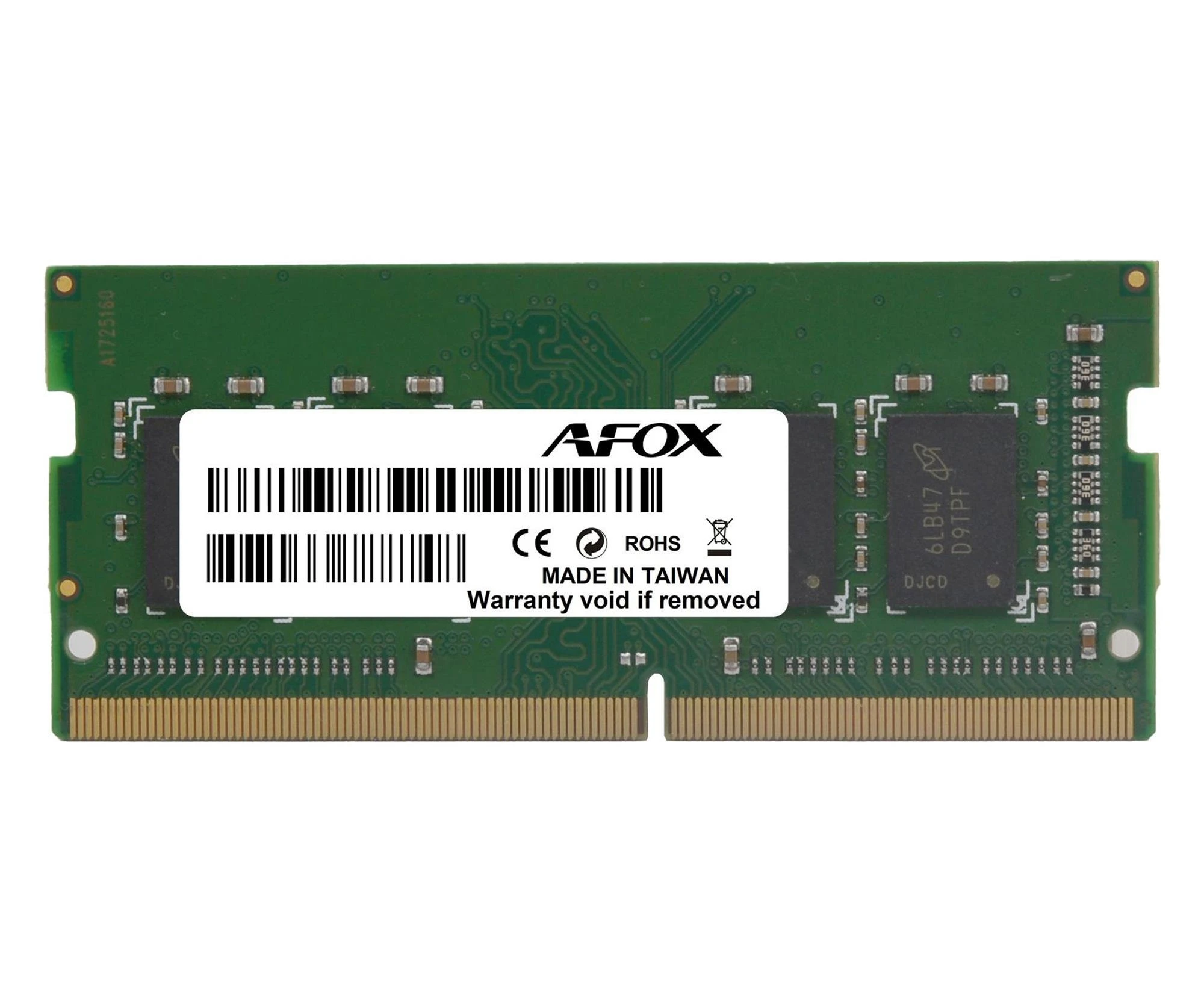 Оперативная память Afox 8GB (1x8GB) 1600MHz (AFSD38BK1L) EU