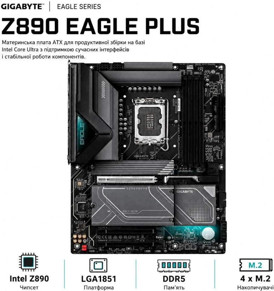 Материнская плата GIGABYTE Z890 EAGLE PLUS (UA)