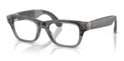 Смарт-очки Ray-Ban Meta Blayzer Optics Gen2 Large - Matte Transparent Ice Grey Frame/Demo Lens (RW7001 8529 54-19)
