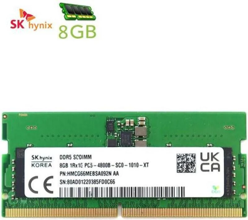 Оперативна пам'ять SK hynix 8 GB SO-DIMM DDR5 5600 MHz (HMCG66AGBSA092N) OEM
