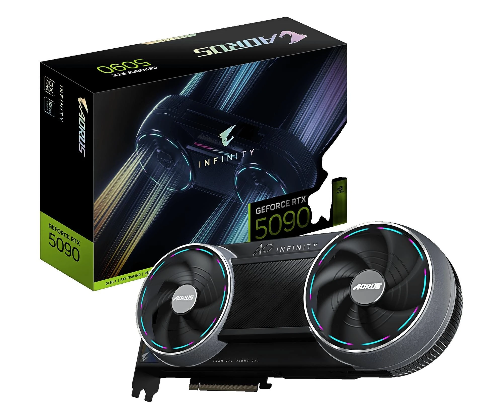 Видеокарта Gigabyte GeForce RTX 5090 Infinty OC 32GB GDDR7 (GV-N5090AORUS IF) EU