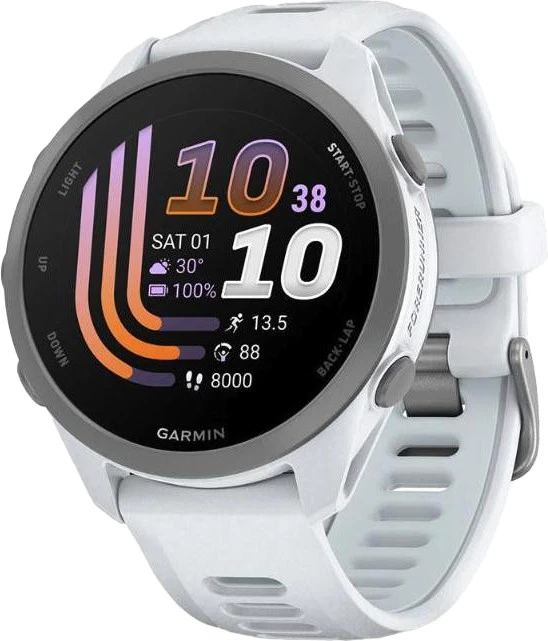 Смарт-годинники Garmin Forerunner 170 Music Whitestone with Whitestone/Cloud Blue Band (010-03920-01/11)
