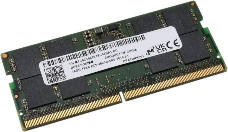 Оперативная память Micron 16 GB SO-DIMM DDR5 4800 MHz (MTC8C1084S1SC48BA1)
