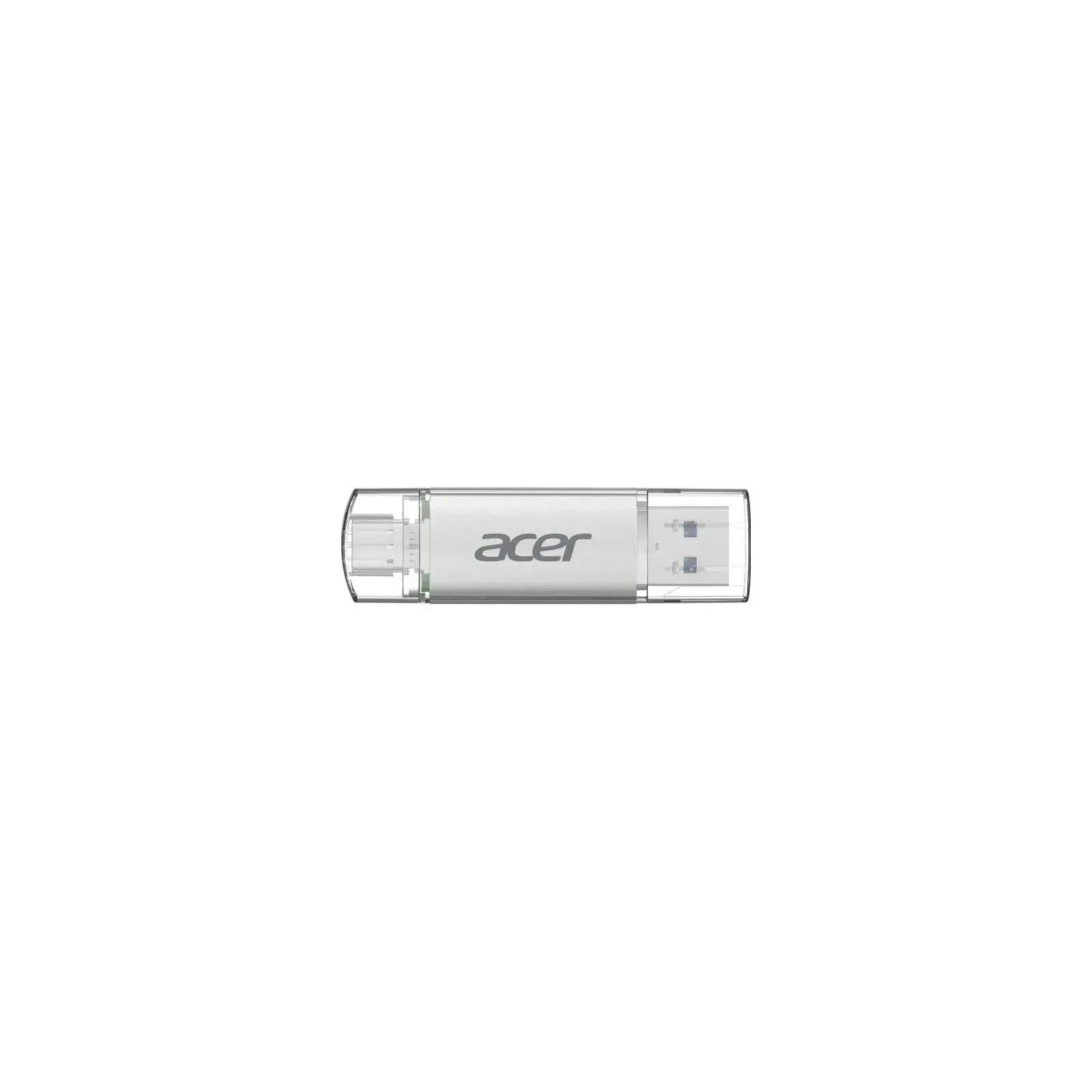 Флеш память Acer 64GB UT300 USB-A/Type-C 3.2 Silver (BL.9BWWA.589) (UA)