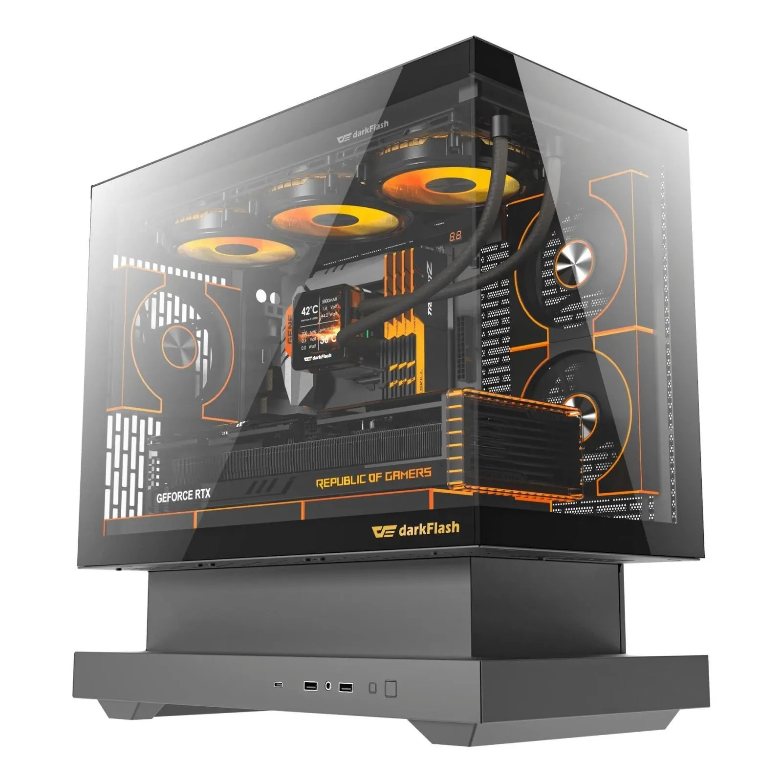 Корпус DARKFLASH F1 BLACK (UA)