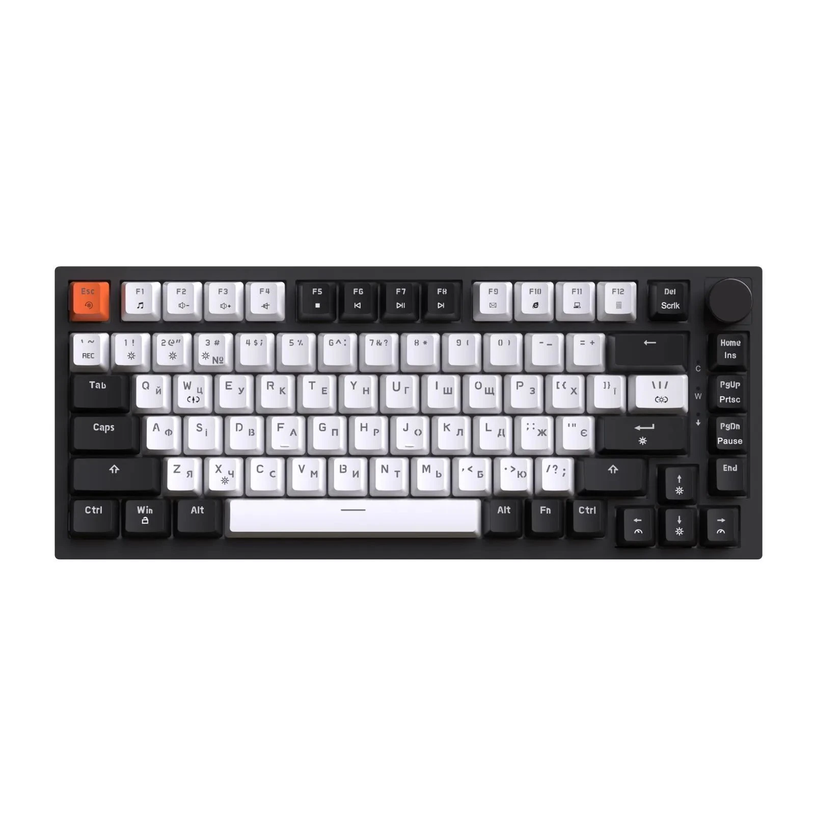 Клавиатура GamePro MK160 V2 Warden QLAB Sakura Linear RGB USB UA Black (MK160-V2-B-QS) (UA)