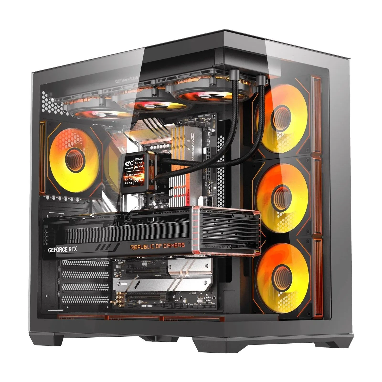 Корпус DARKFLASH C280 BLACK (UA)