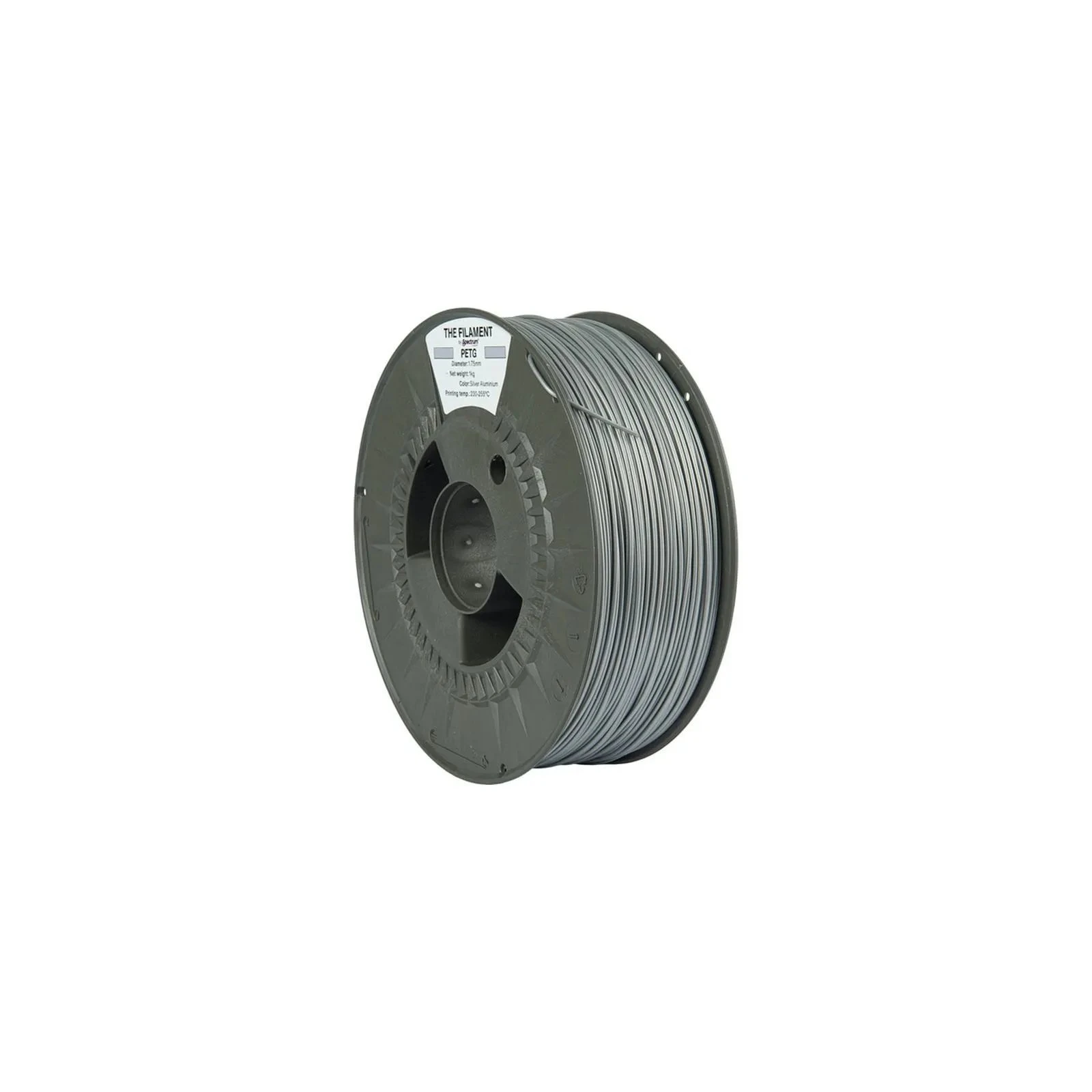 Пластик для 3D-принтера The Filament PETG 1.75mm SILVER ALUMINIUM 1kg (TF-24021) (UA)
