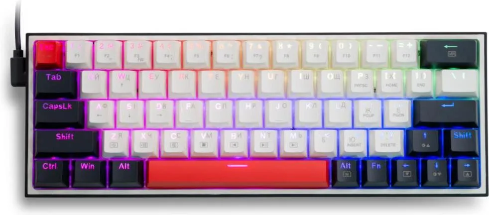 Клавиатура Thunderobot K63 Red White (6932066313449) (UA)