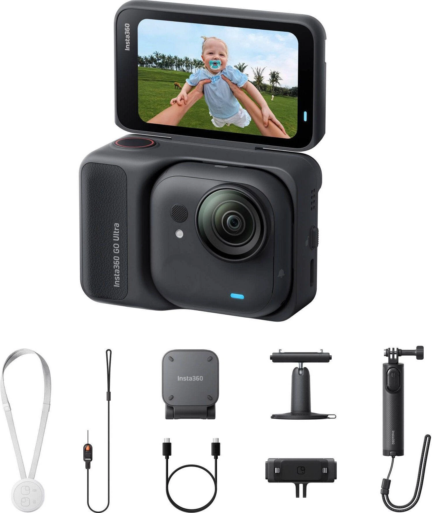Екшн камера Insta360 GO Ultra Creator Bundle Midnight Black (CINSABEA_GOULTRA06)