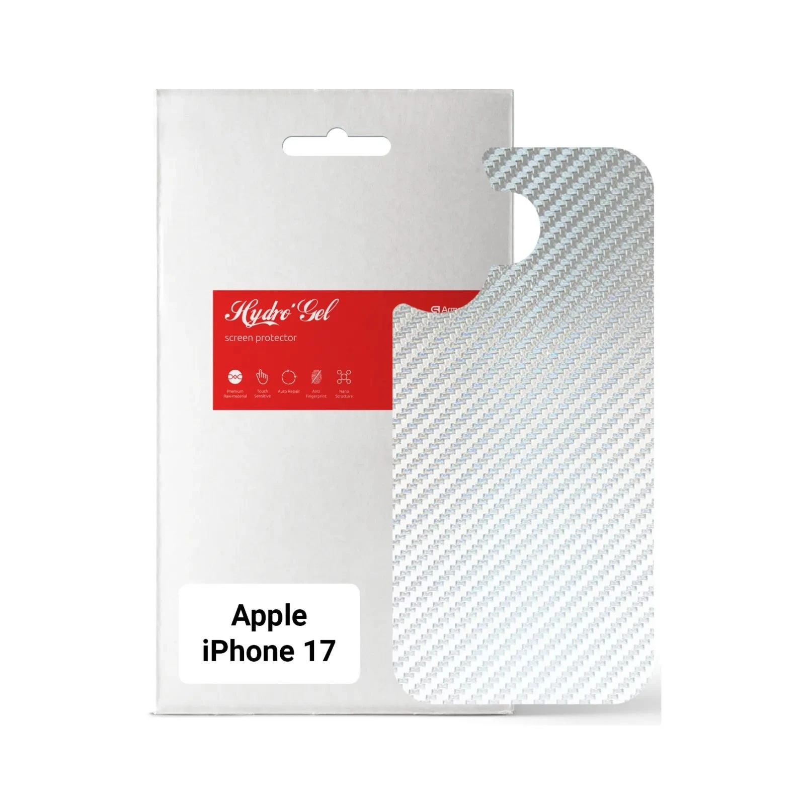 Плівка захисна Armorstandart Back panel Carbone Apple iPhone 17 Silver (ARM86192) (UA)
