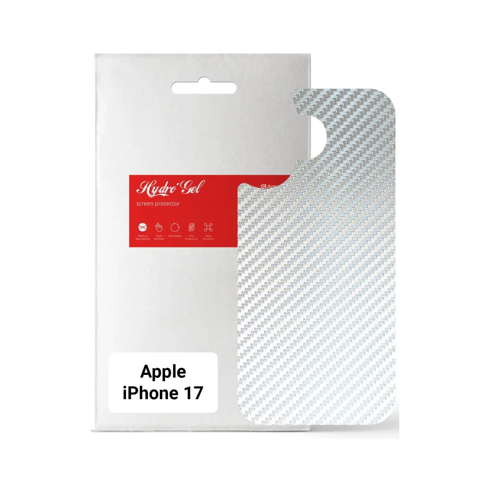 Плівка захисна Armorstandart Back panel Carbone Apple iPhone 17 Transparent (ARM86193) (UA)