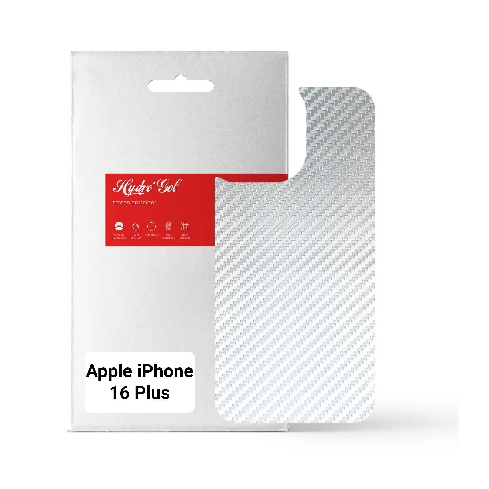 Пленка защитная Armorstandart for Back Panel Apple iPhone 16 Plus Carbone Silver (ARM79606) (UA)