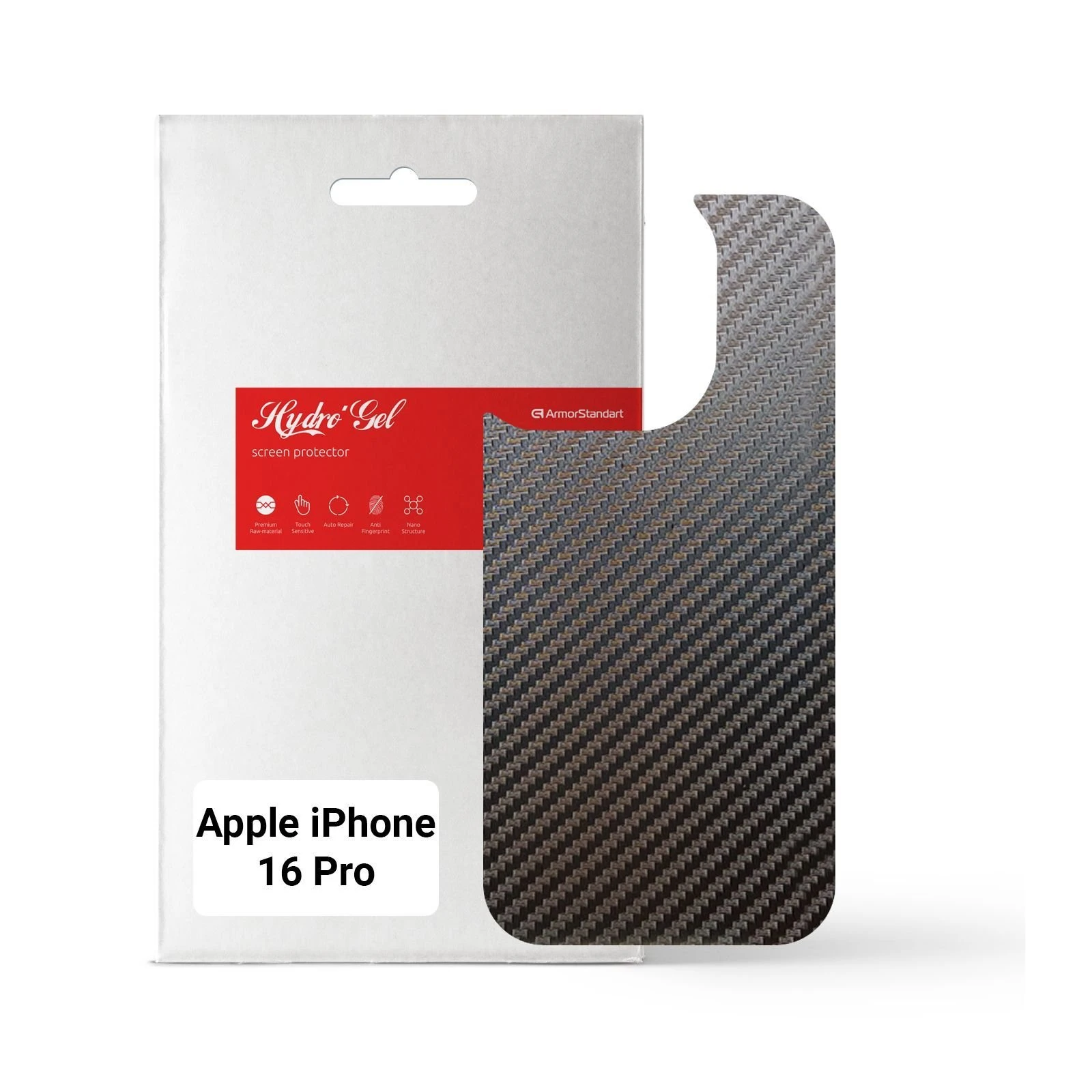 Плівка захисна Armorstandart for Back Panel Apple iPhone 16 Pro Carbone (ARM79609) (UA)