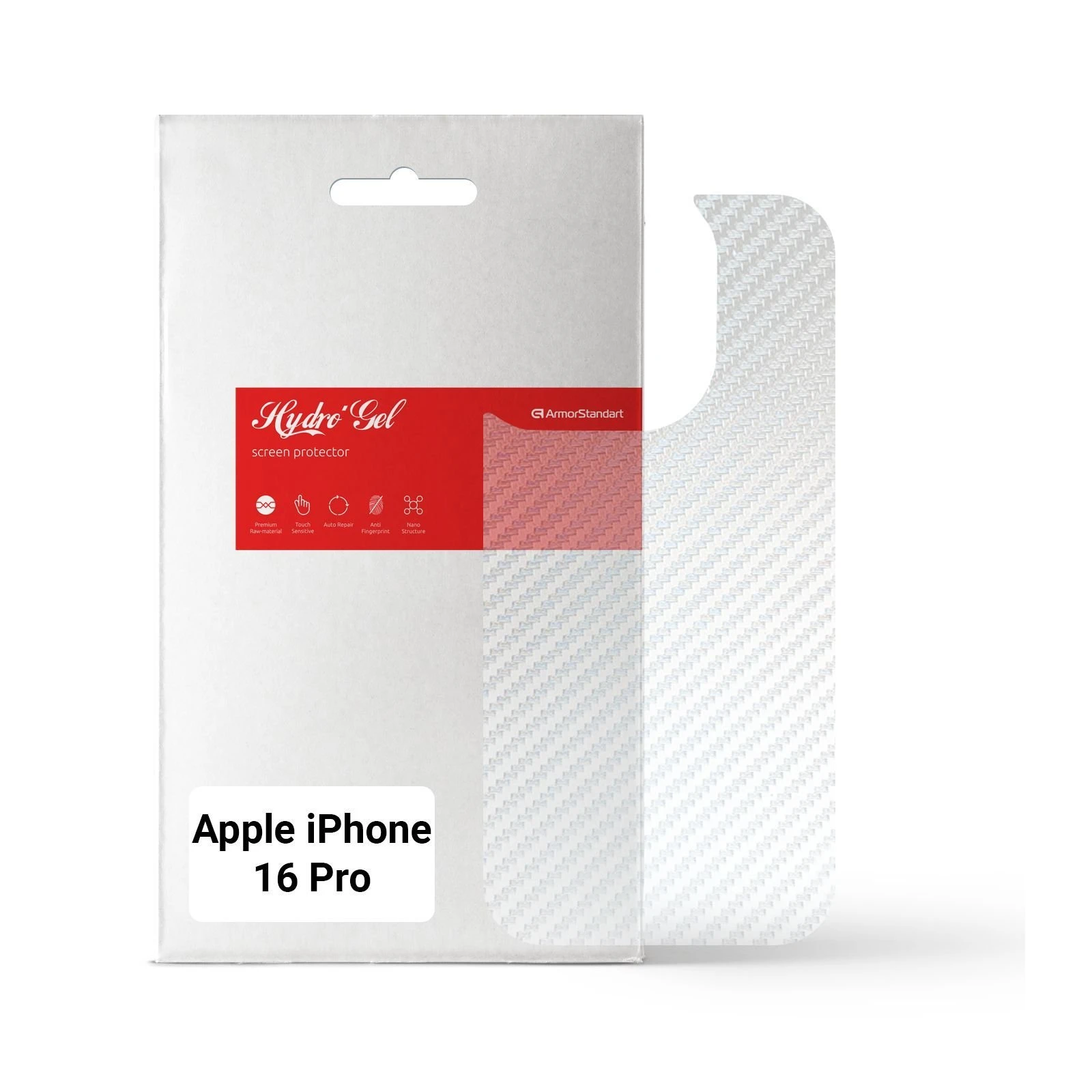 Плівка захисна Armorstandart for Back Panel Apple iPhone 16 Pro Carbone Transparent (ARM79611) (UA)