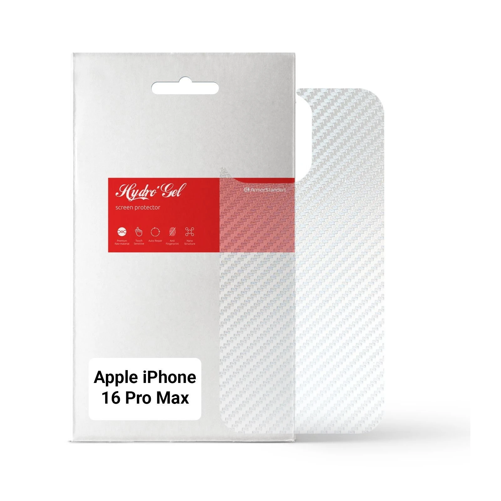 Плівка захисна Armorstandart для задньої панелі Apple iPhone 16 Pro Max Carbone Transparent (ARM79615) (UA)