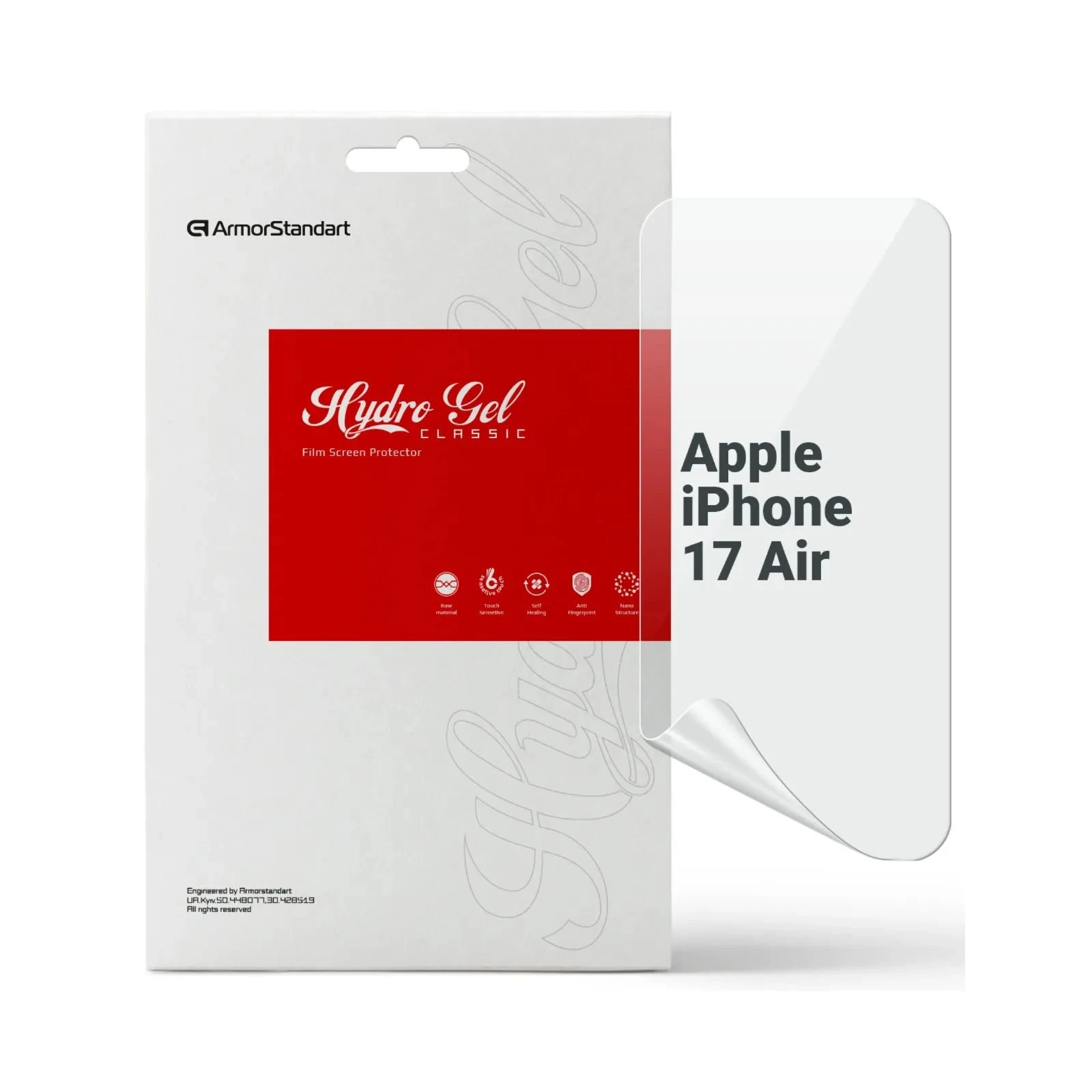 Плівка захисна Armorstandart hydrogel Apple iPhone 17 Air (ARM86170) (UA)