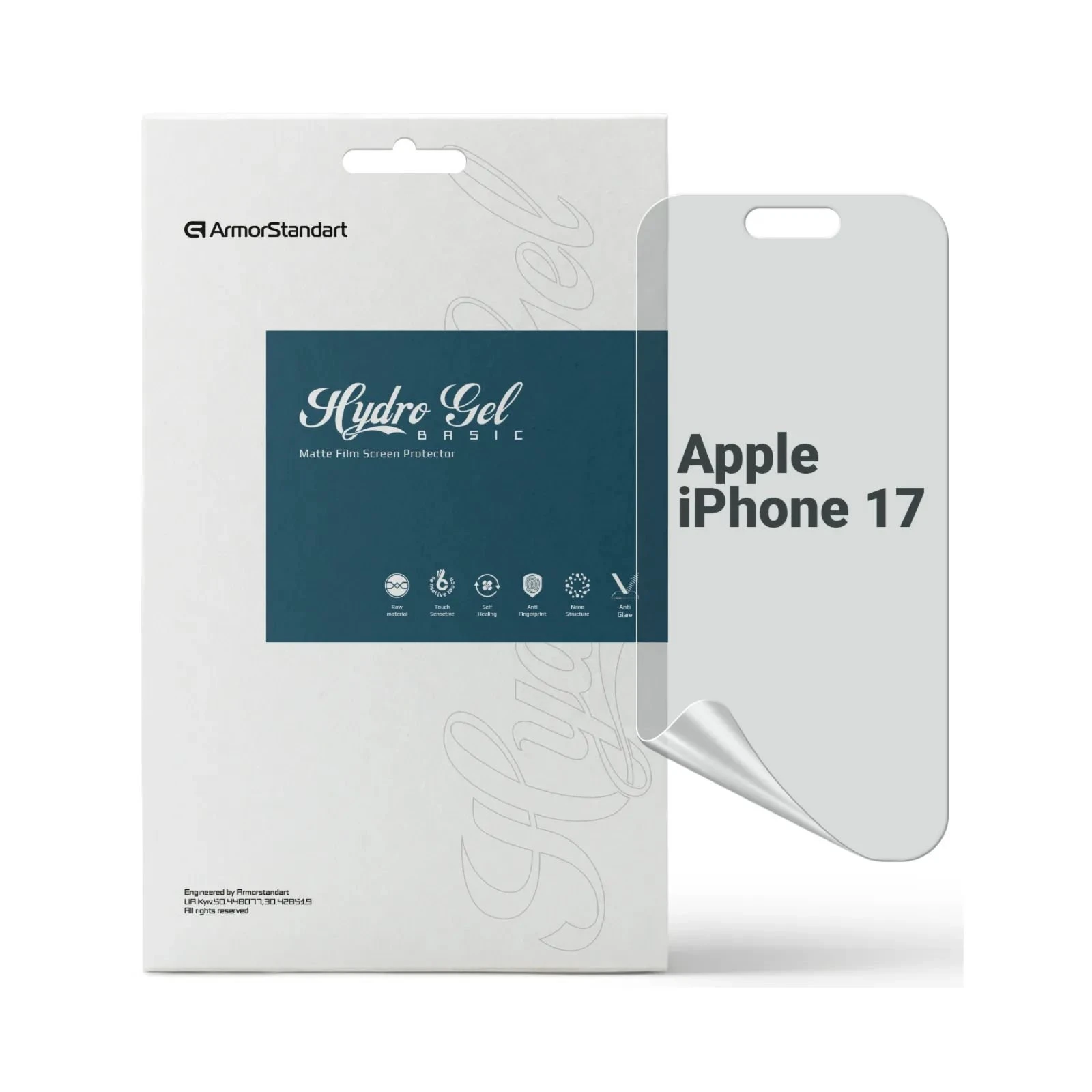 Плівка захисна Armorstandart hydrogel Matte Apple iPhone 17 (ARM86171) (UA)