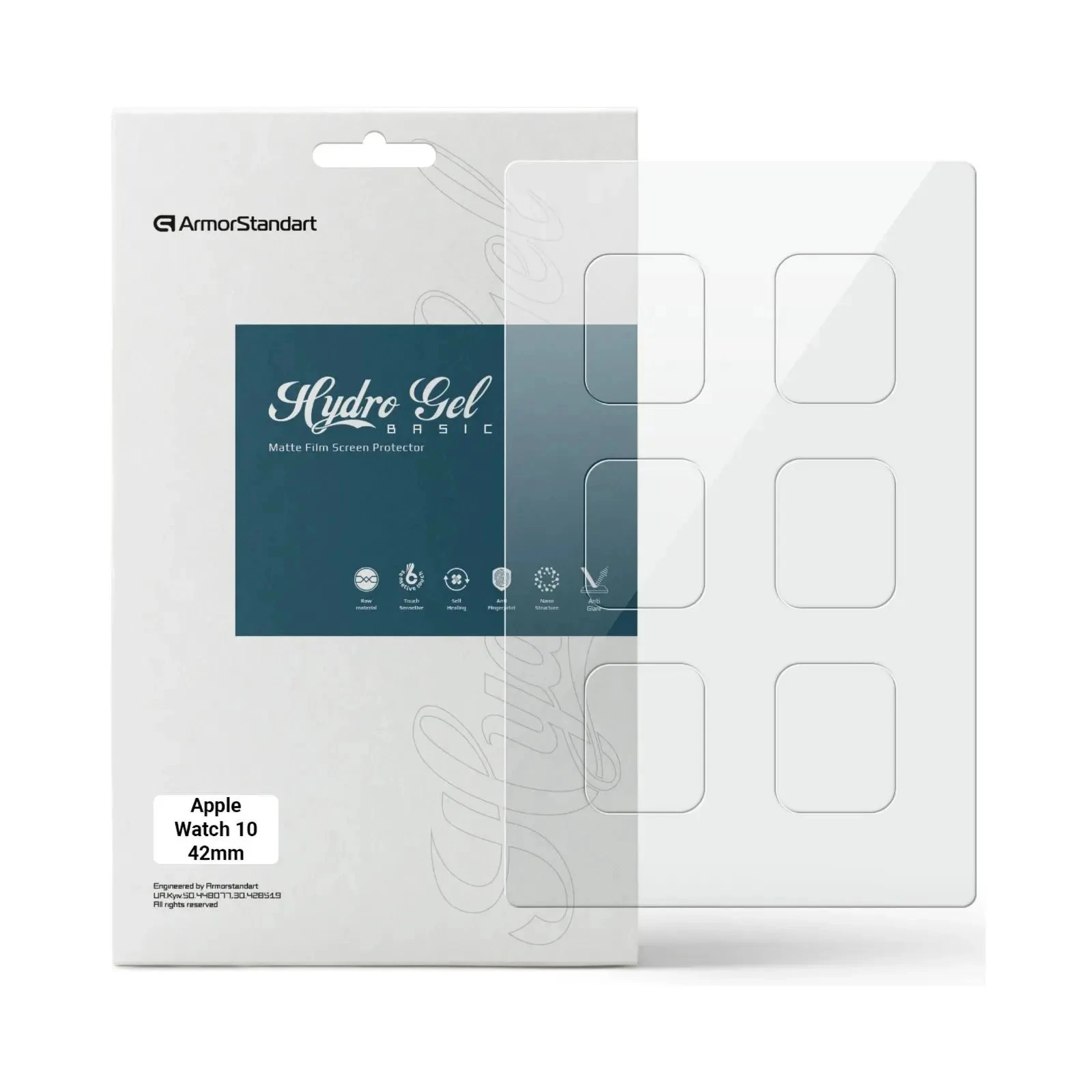 Плівка захисна Armorstandart Matte hydrogel Apple Watch 10 42mm 6 pcs (ARM91989) (UA)