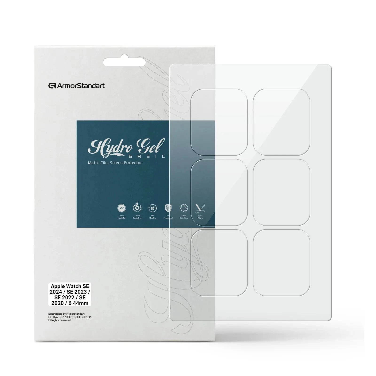 Плівка захисна Armorstandart Matte hydrogel Apple Watch SE 2024 / SE 2023 / 6 44mm 6 шт (ARM91994) (UA)