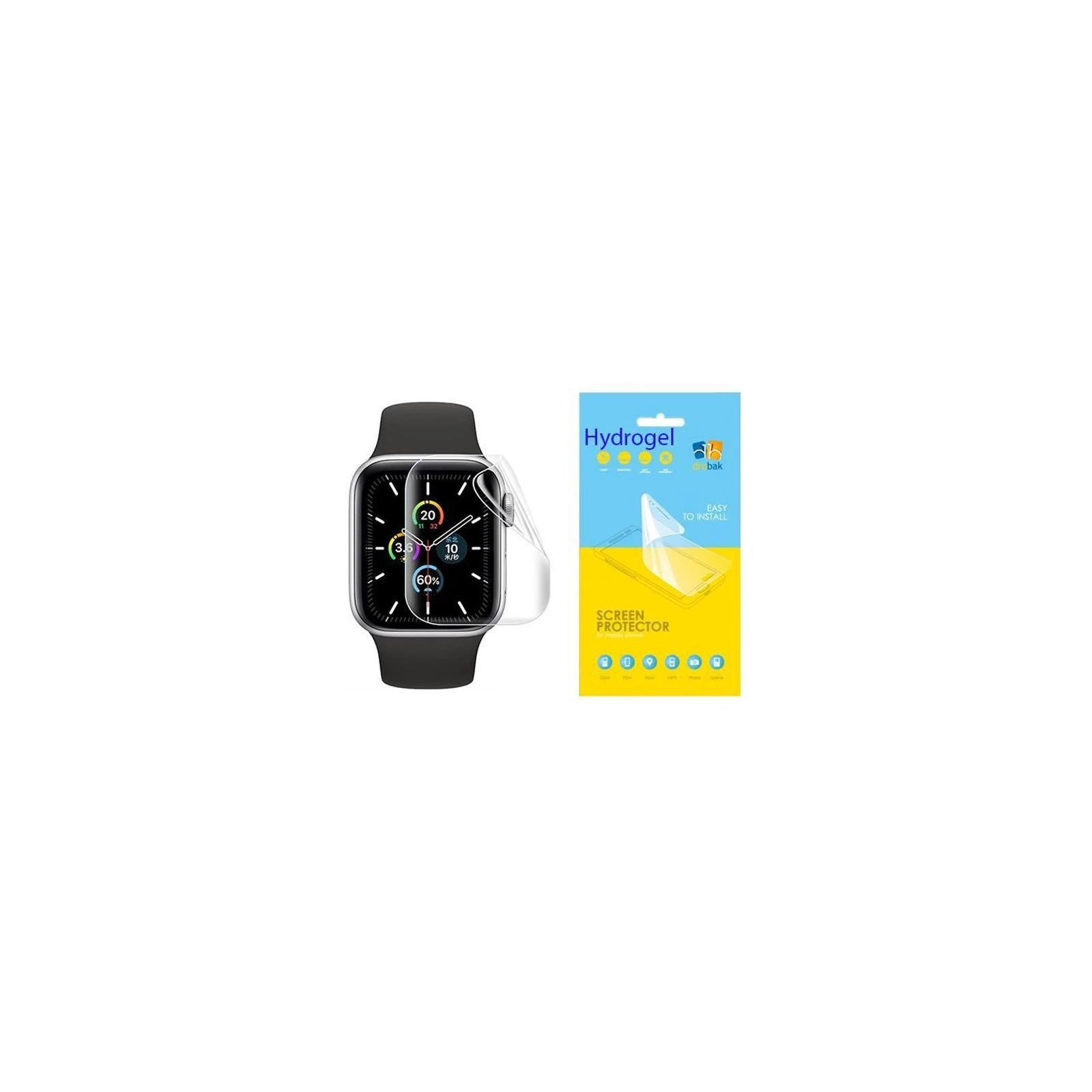 Плівка захисна Drobak Hydrogel Apple Watch Series 6 40mm (2 шт) (313147) (313147) (UA)