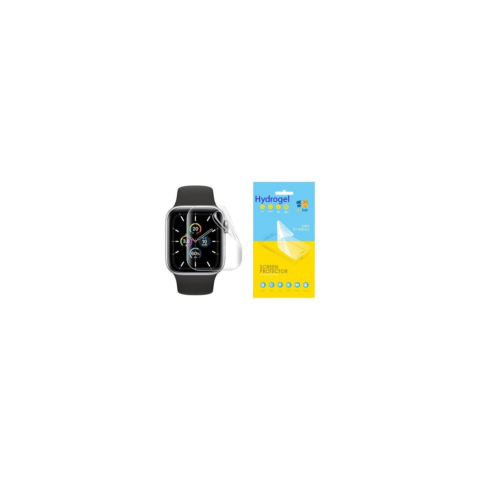 Плівка захисна Drobak Hydrogel Apple Watch Series 6 44mm (2 шт) (313146) (313146) (UA)
