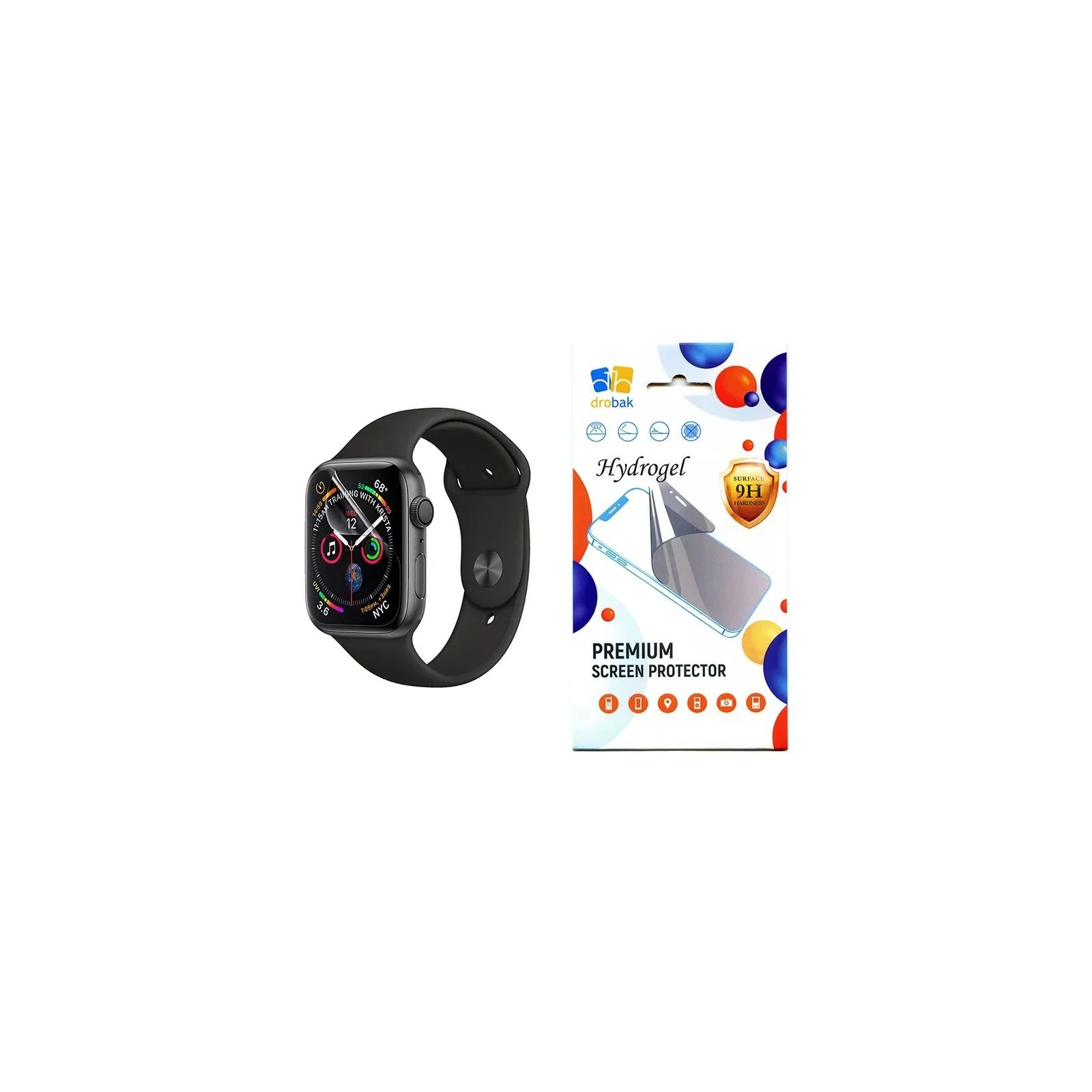 Плівка захисна Drobak Hydrogel Apple Watch Series 10 (323234) (UA)