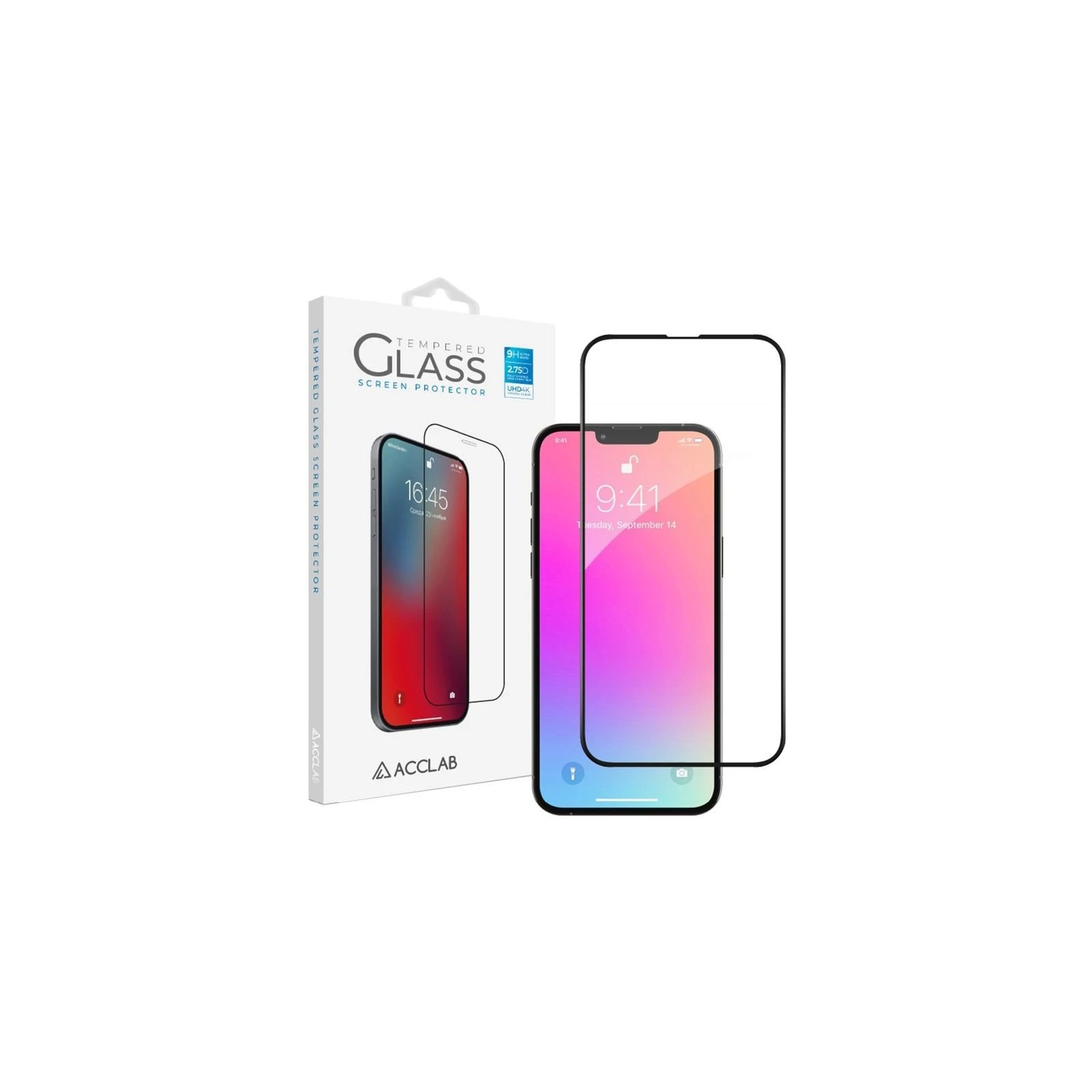 Стекло защитное ACCLAB Full Glue Apple iPhone 13 Pro Max (1283126515422) (UA)