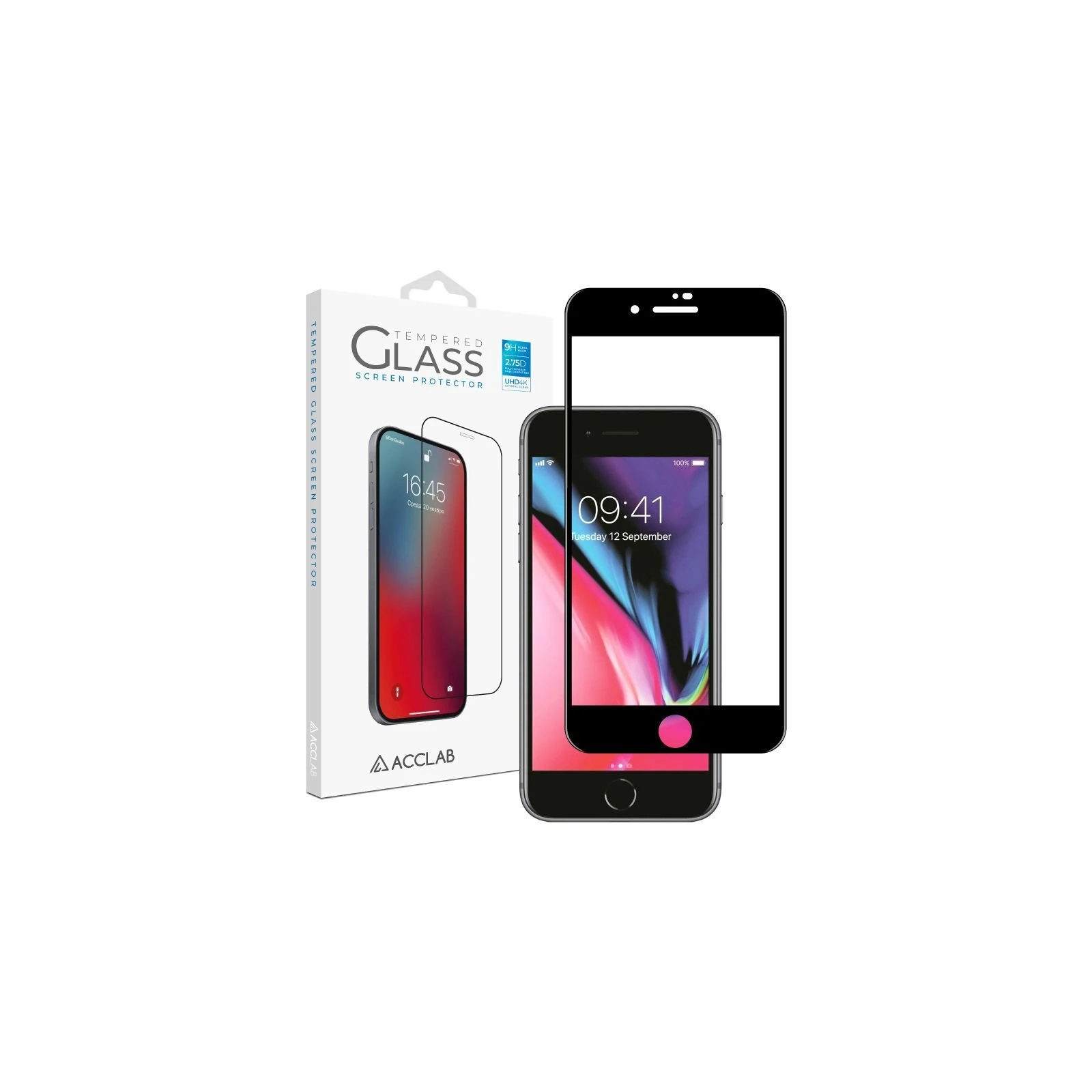 Захисне скло ACCLAB Full Glue Apple iPhone 7/8 Plus (1283126508165) (UA)