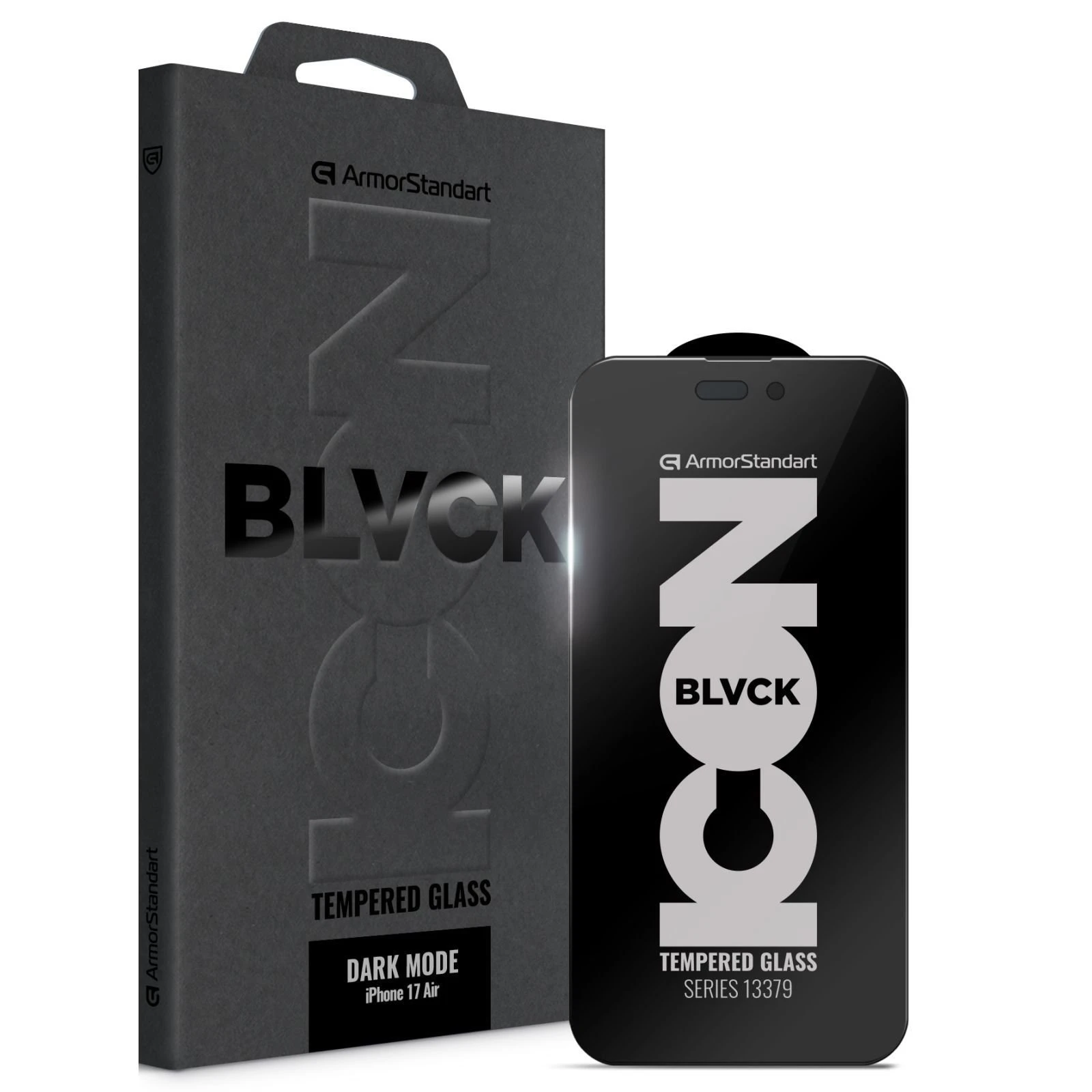 Захисне скло Armorstandart Dark Mode BI Apple iPhone 17 Air (ARM86632) (UA)