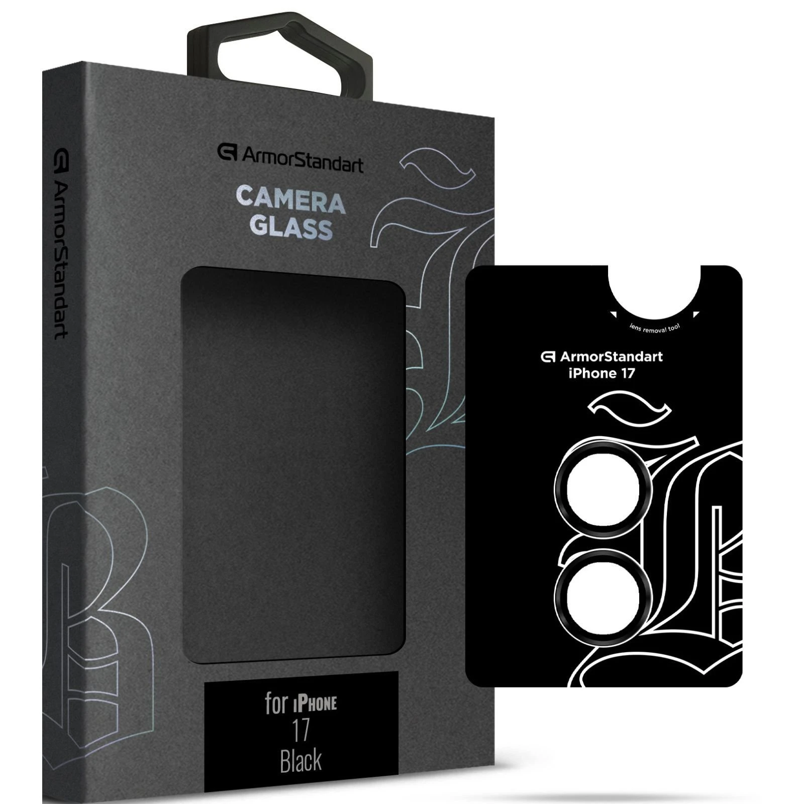 Захисне скло Armorstandart for Camera Supreme BI Apple iPhone 17 Black (ARM86442) (UA)
