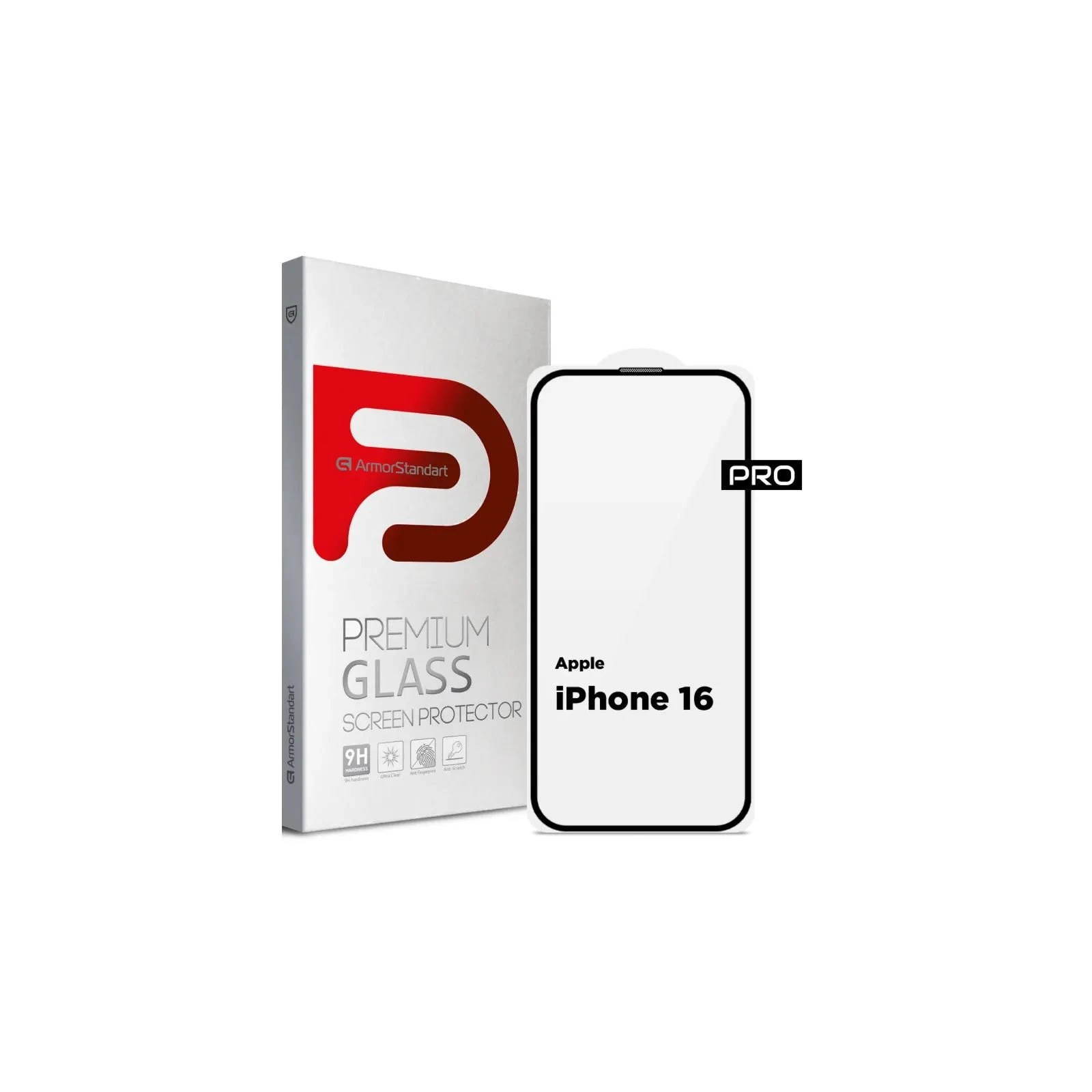 Стекло защитное Armorstandart Pro Apple iPhone 16 with mesh (ARM87026) (UA)