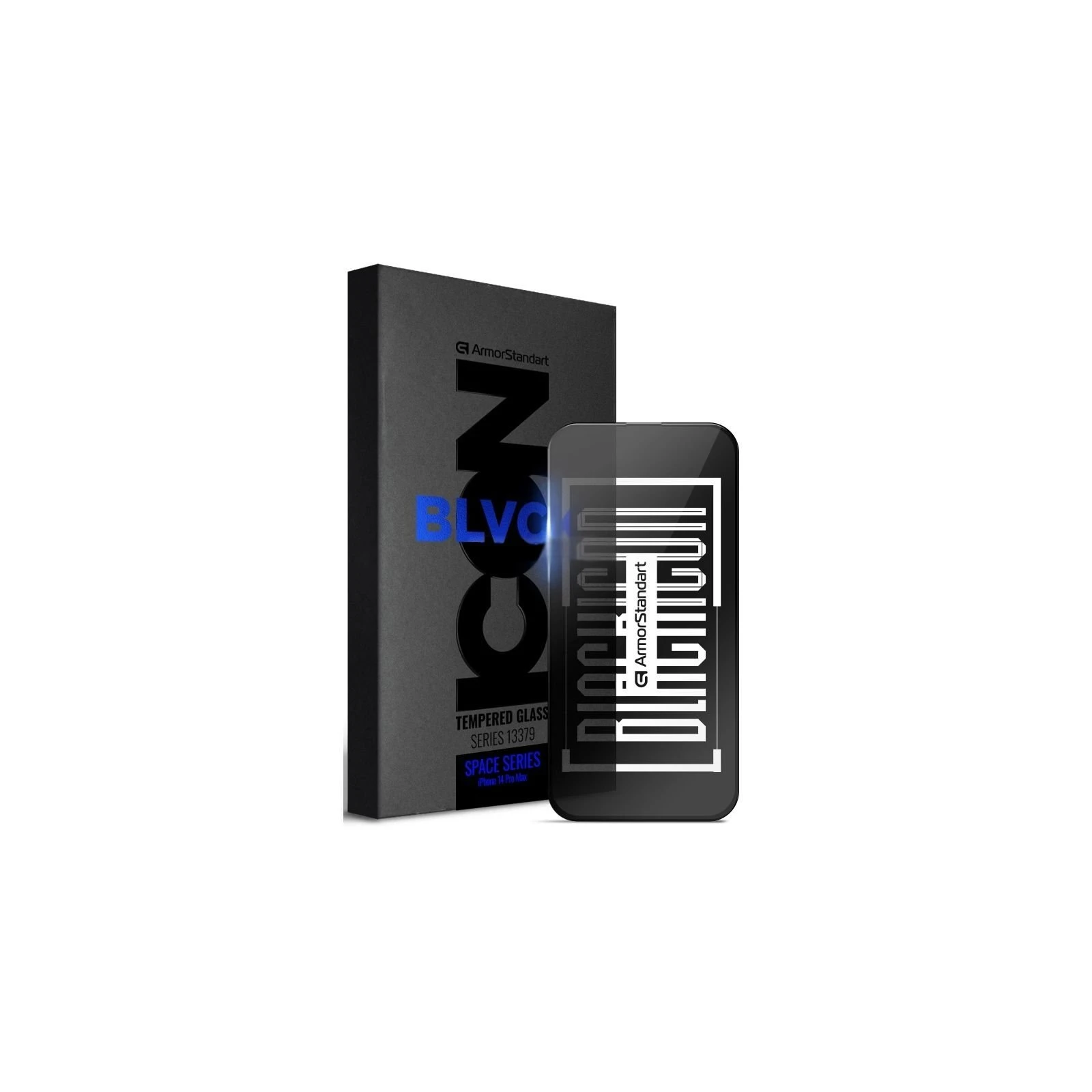 Захисне скло Armorstandart Space Black Icon Apple iPhone 14 Pro (ARM63562) (UA)