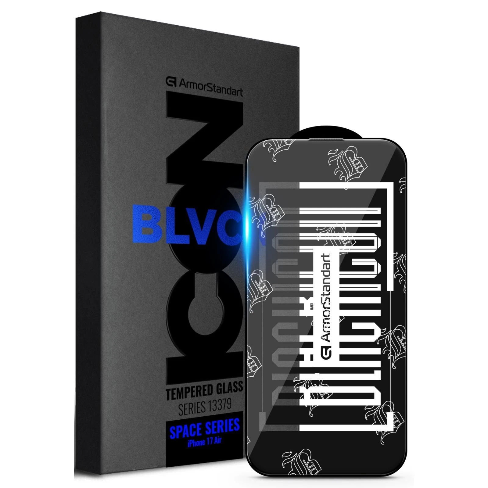 Стекло защитное Armorstandart Space Black Icon Apple iPhone 17 Air (ARM86397) (UA)