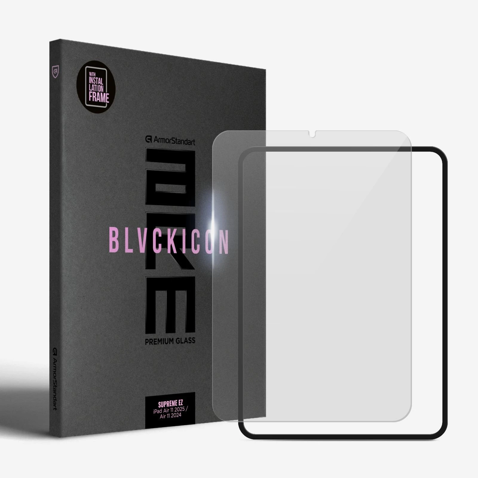 Стекло защитное Armorstandart Supreme Black Icon Apple iPad mini 2024 / mini 6 (ARM81846) (UA)