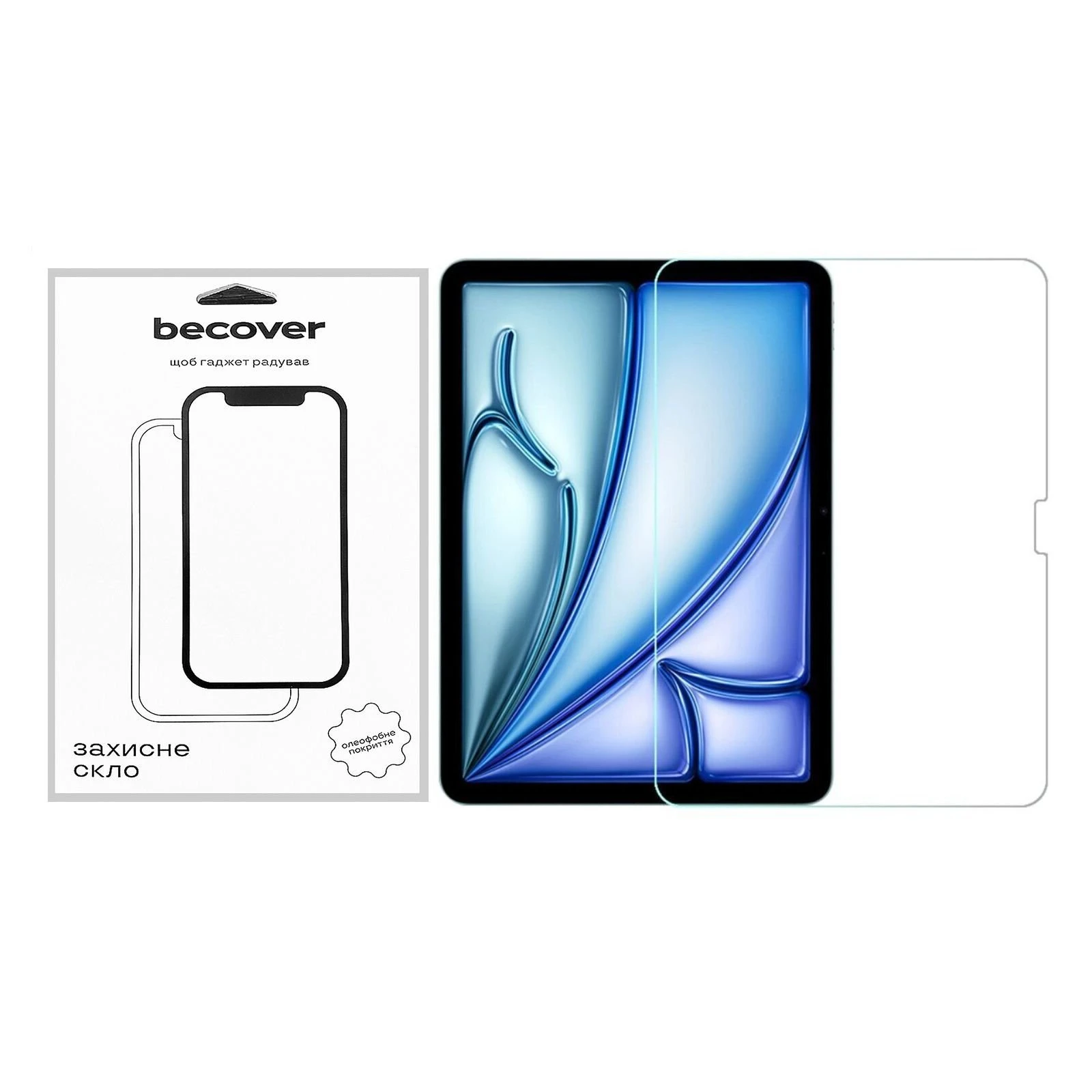 Захисне скло BeCover Apple iPad Air 13 M2/M3 (2024/2025) (711672) (UA)