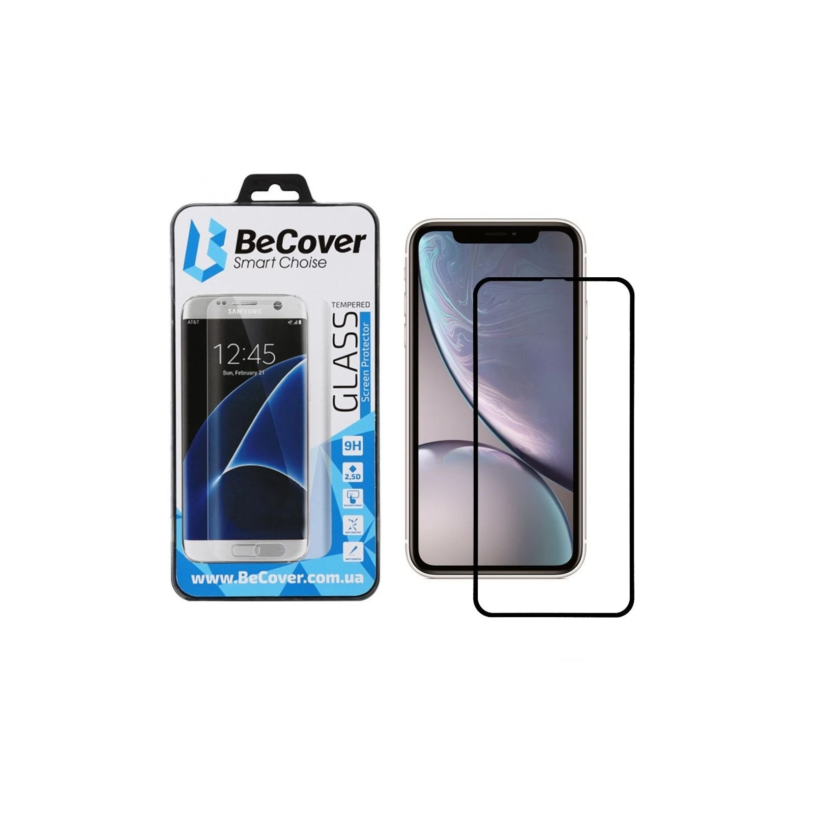 Захисне скло BeCover Apple iPhone 11 Black (704103) (UA)