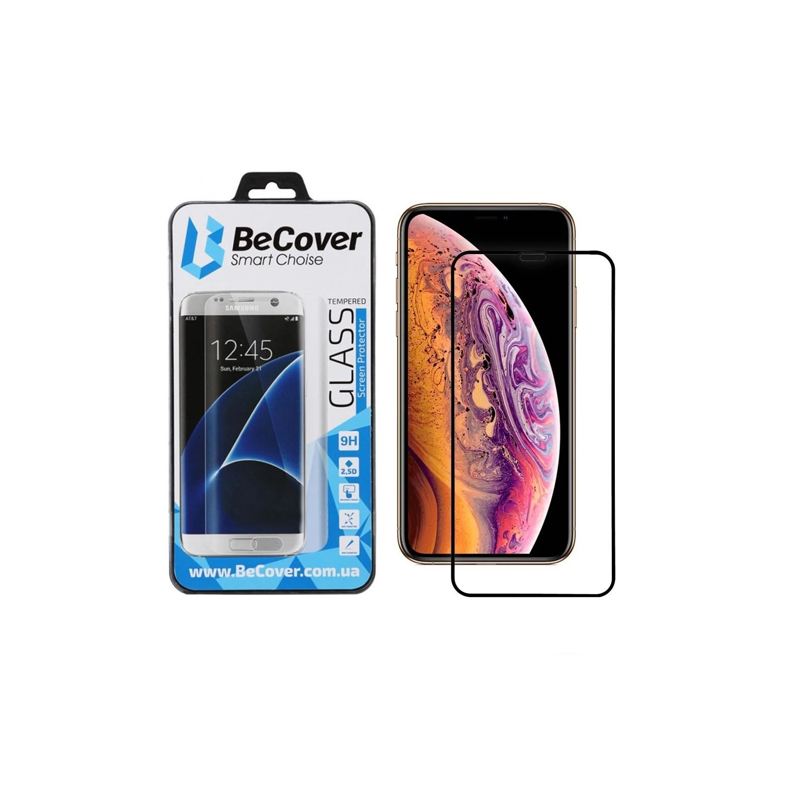 Захисне скло BeCover Apple iPhone 11 Pro Max Black (704105) (UA)