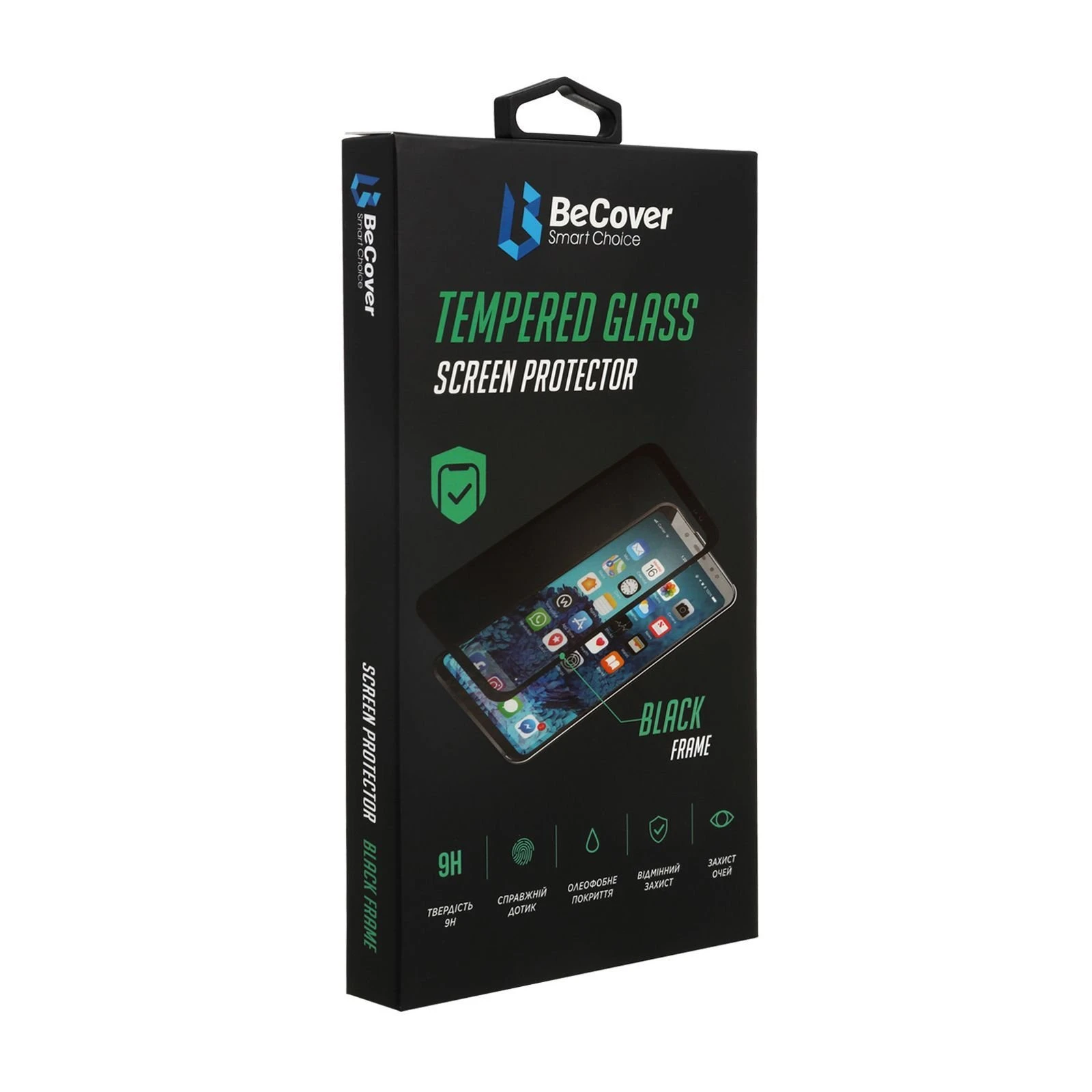 Стекло защитное BeCover Apple iPhone 13 Pro Max Black (706664) (UA)