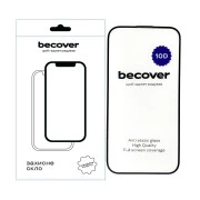 Стекло защитное BeCover Apple iPhone 15 Plus 10D Black (711330) (UA)