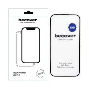 Стекло защитное BeCover Apple iPhone 16 10D Black (712321) (UA)