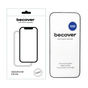 Стекло защитное BeCover Apple iPhone 16 Pro 10D Black (712323) (UA)