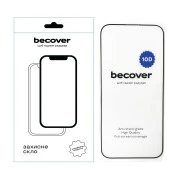 Стекло защитное BeCover Apple iPhone 16 Pro Max 10D Black (712324) (UA)