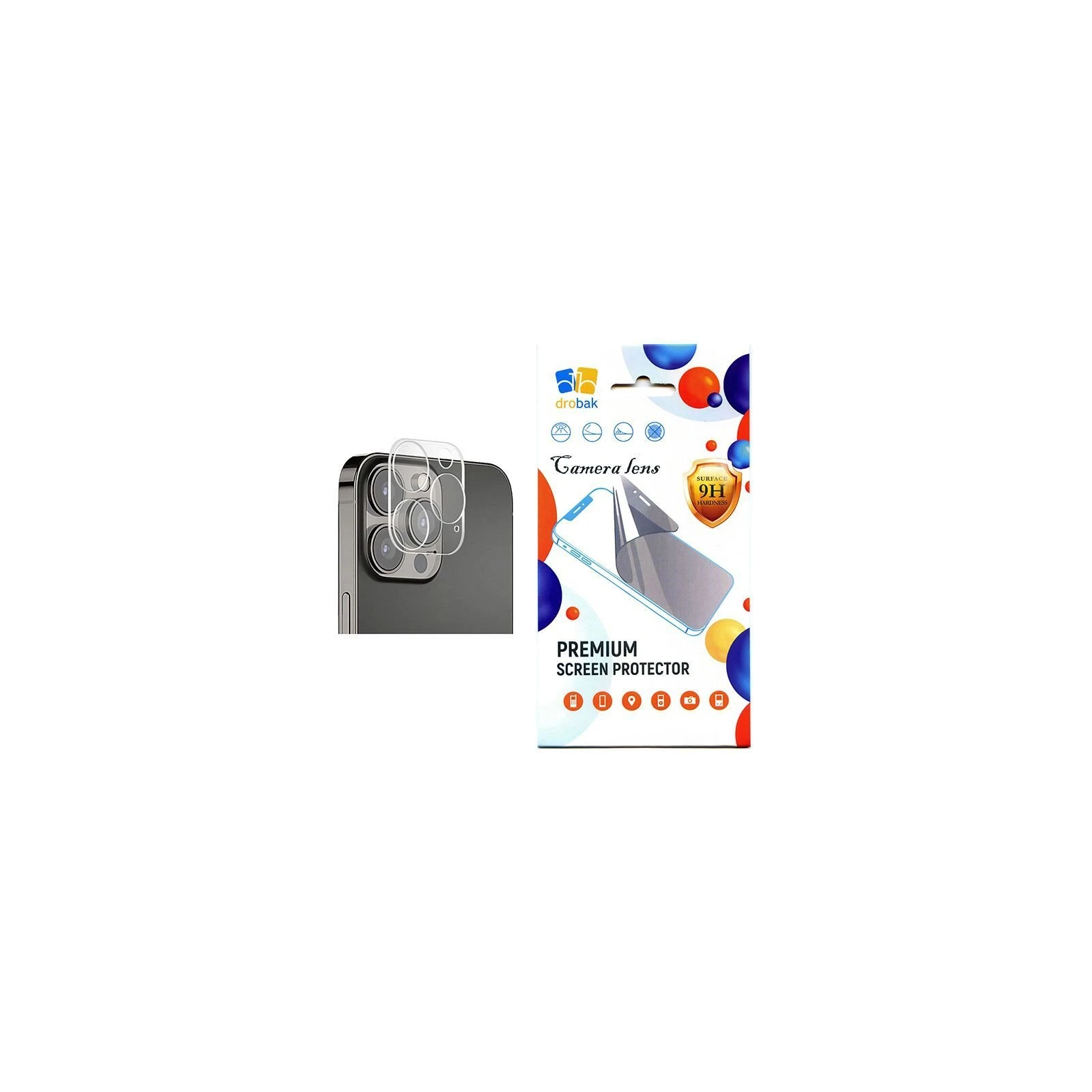 Стекло защитное Drobak 3D camera Apple iPhone 14 Pro (505060) (UA)