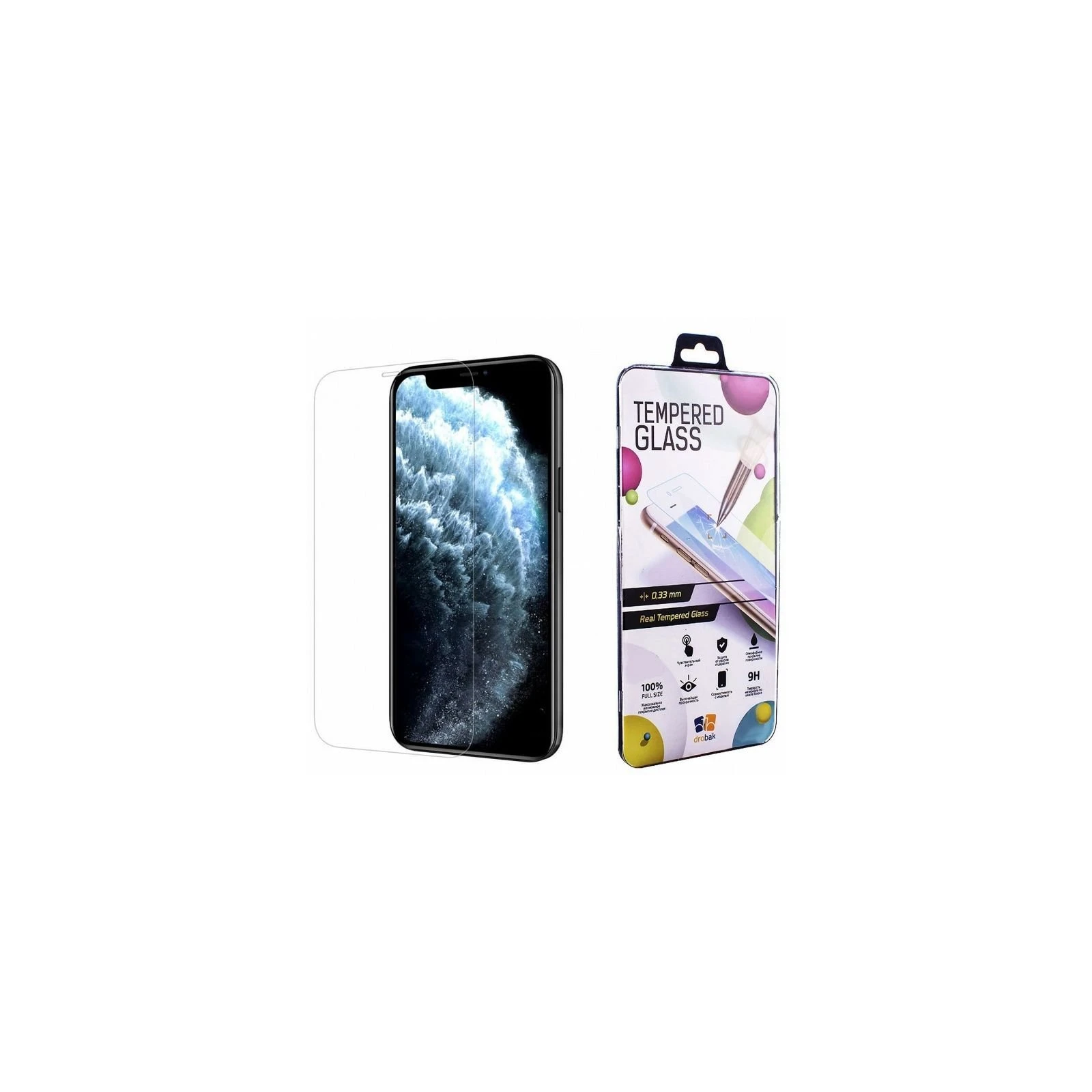 Стекло защитное Drobak Apple iPhone 12 Pro Max (232315) (232315) (UA)