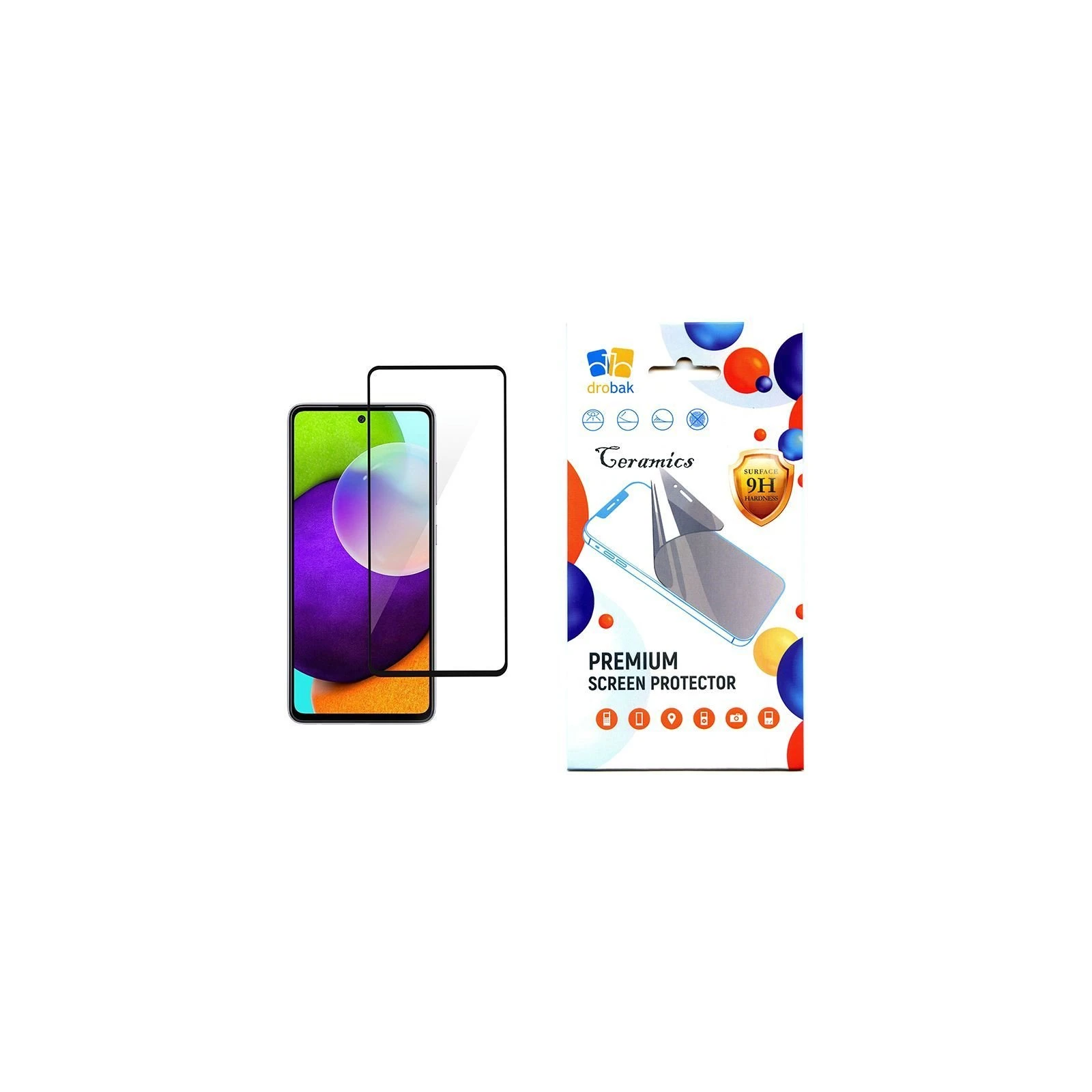 Стекло защитное Drobak Apple iPhone 13 Frame A+ (606028) (UA)