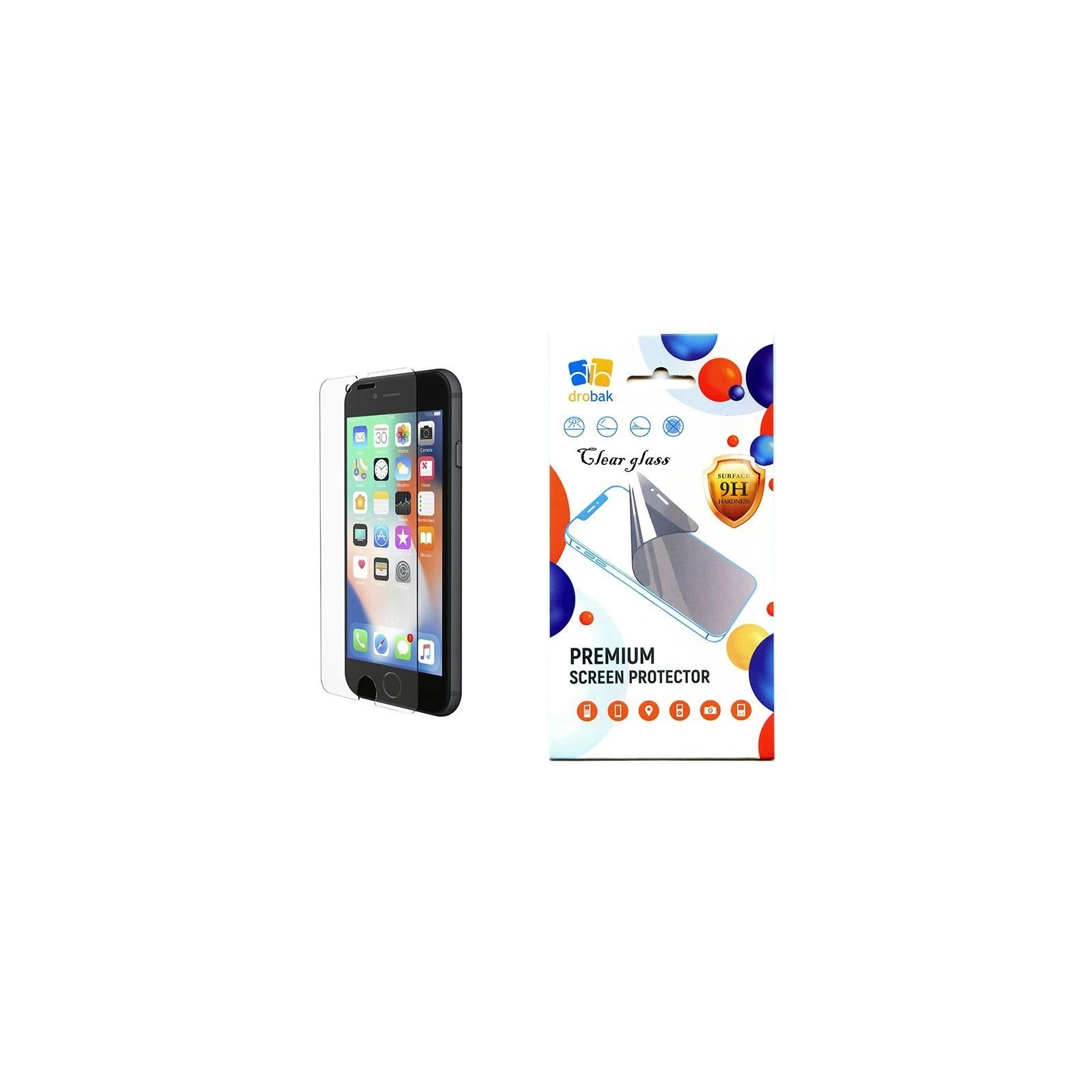 Стекло защитное Drobak Apple iPhone SE 2022 (505048) (UA)